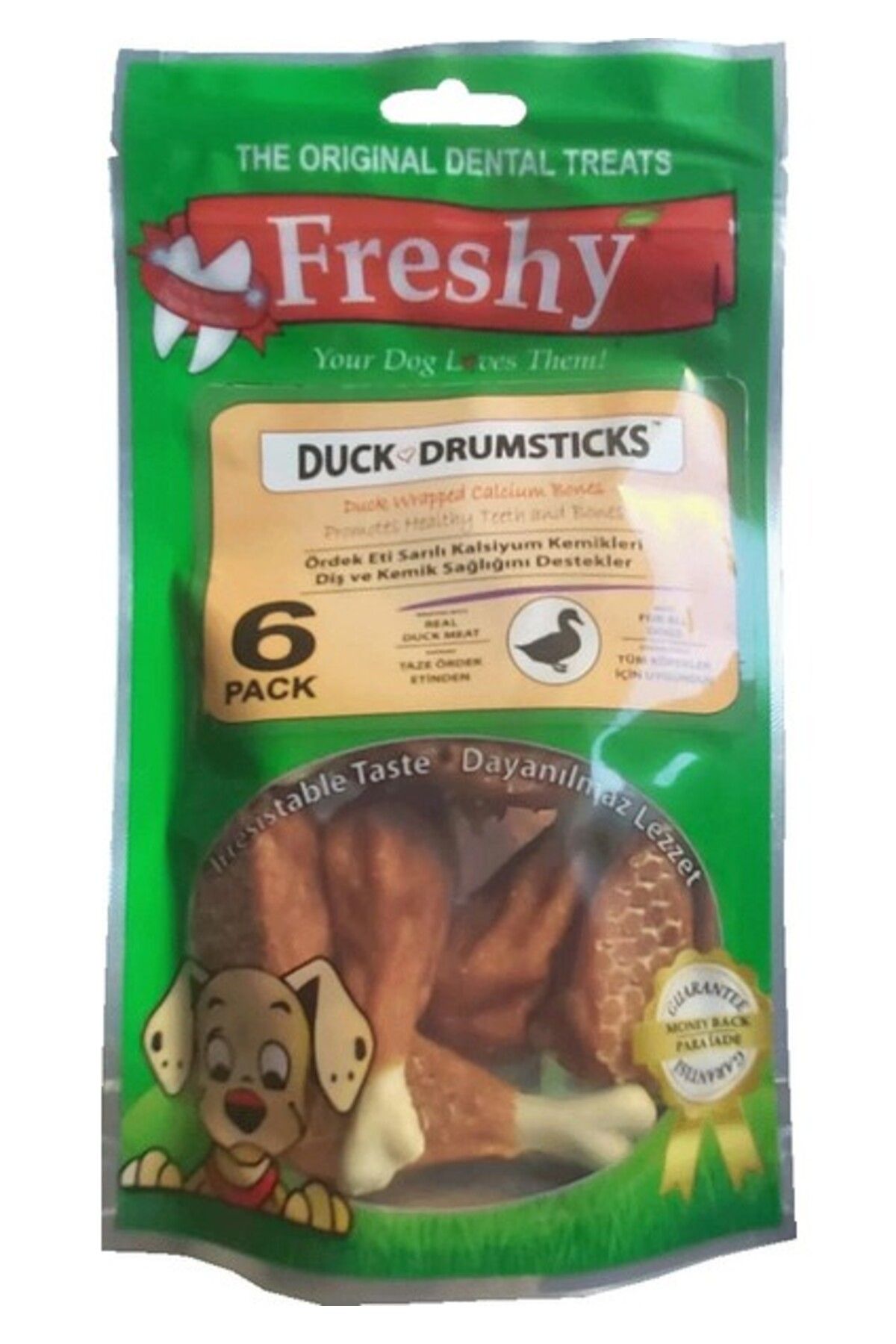 Orqinel Freshy Duck Drumsticks Ördek But Köpek Ödül Kemikleri 6 Adet 90 gr