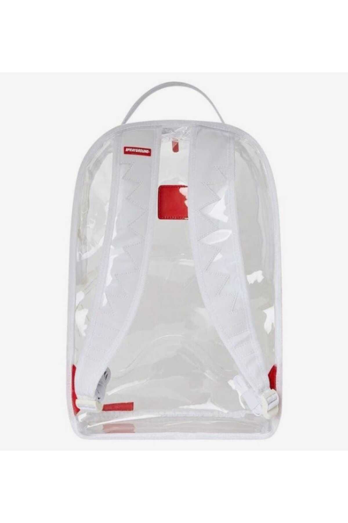 کوله پشتی سفید مردانه و زنانه کوسه را بدون DLXV پاک کنید Sprayground