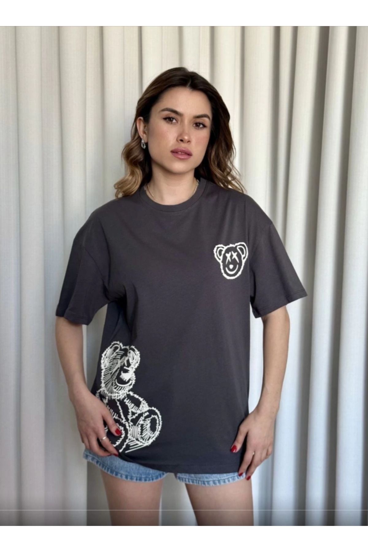 Butik Baskılı Ayıcıklı T-shirt