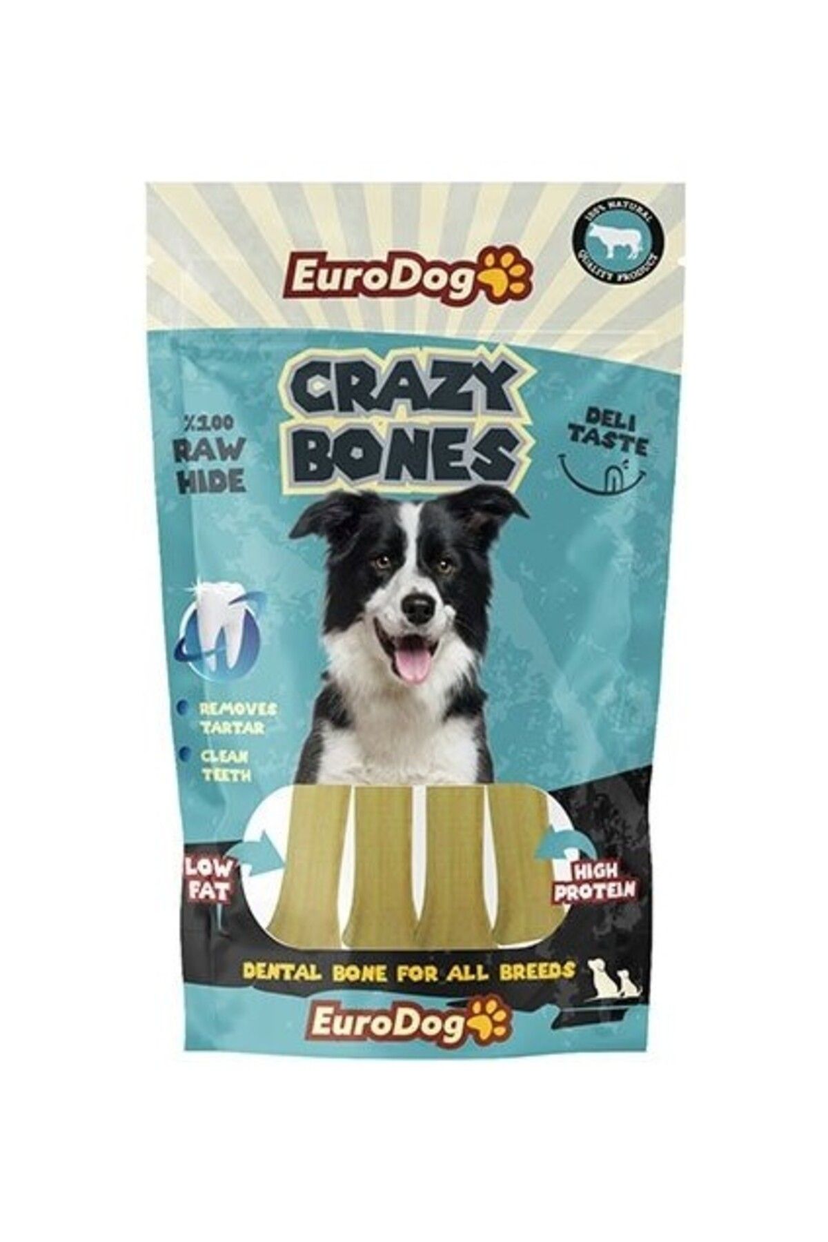 Orqinel Eurodog Crazy Bones Press Köpek Kemiği 7 cm 5li