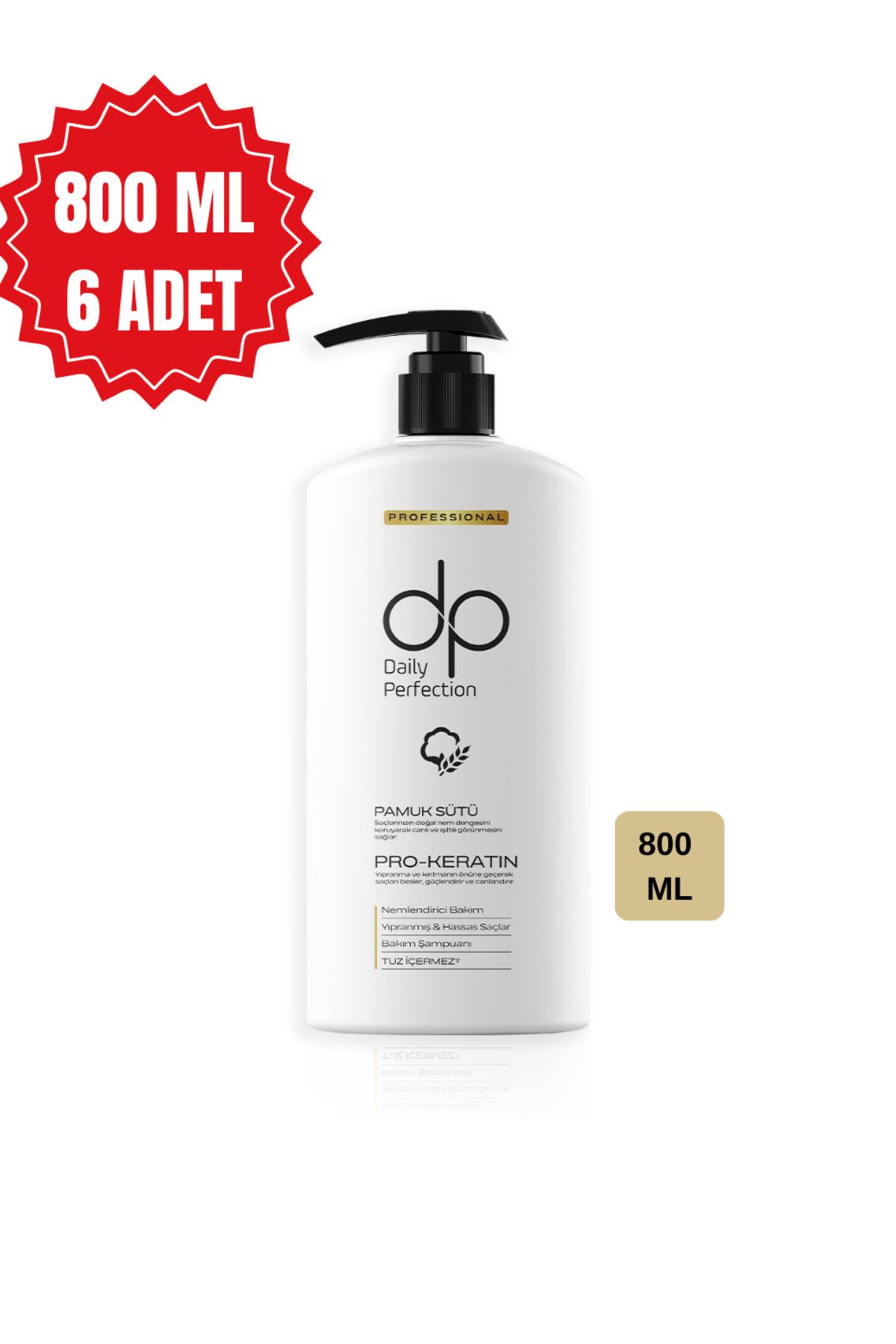 collazer Saç Bakım Şampuanı Pamuk Sütü 800 ml 6 ADET