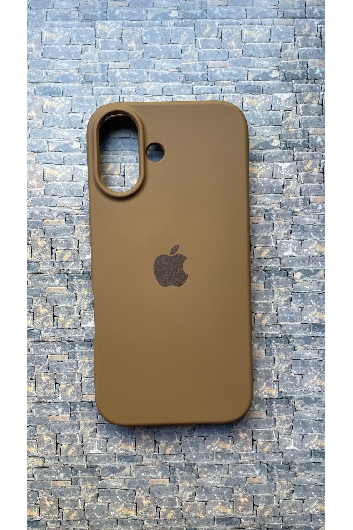 BCNCASE İphone16 Logolu Telefon Kılıfı Yumuşak Silikon Kauçuk İçi Kadife Ince Kılıf ÇizilmezDayanıklı