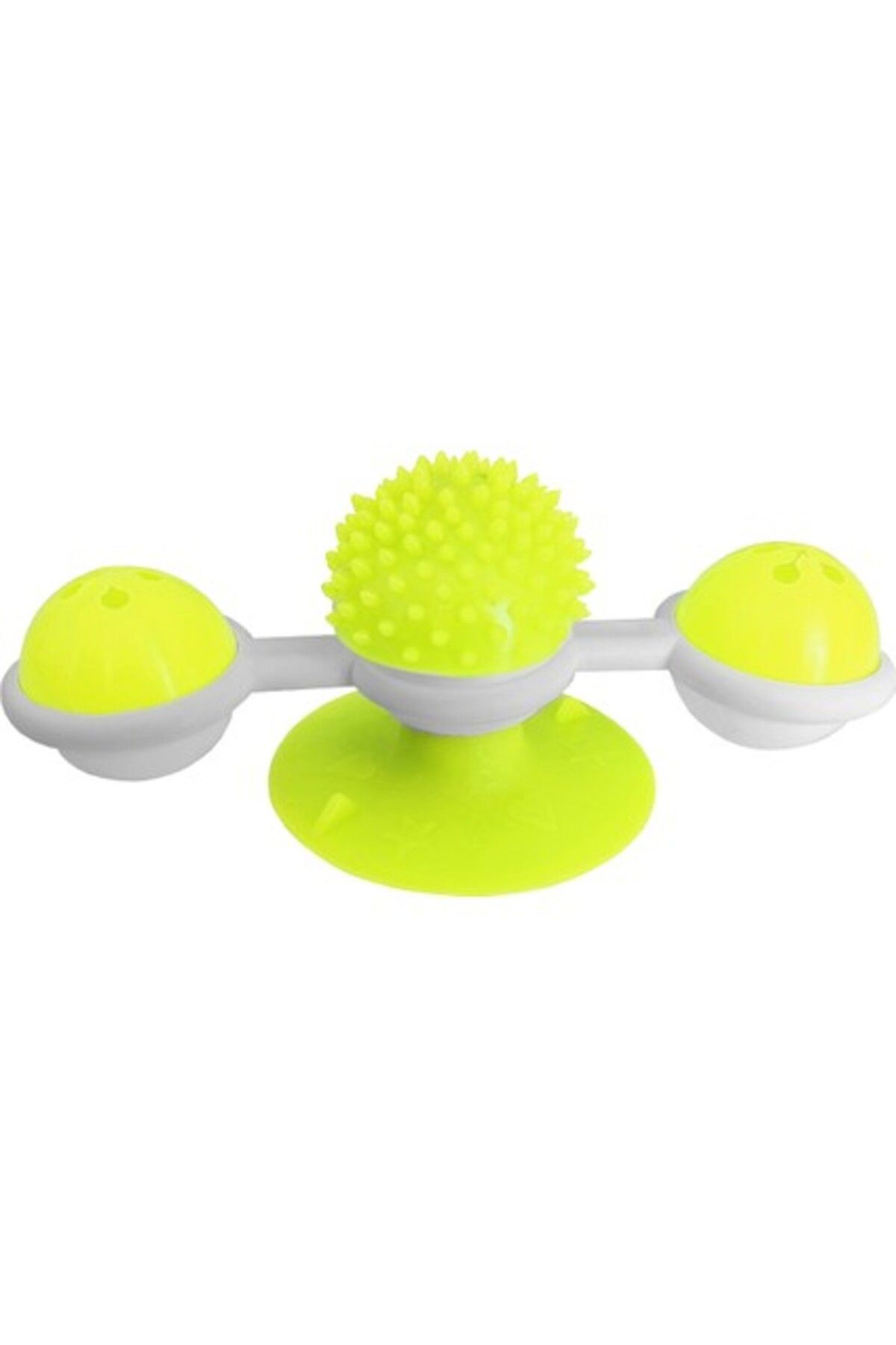 Orqinel Markapet Vantuzlu Fırıldak Toplu Dönen Kedi Oyuncağı 8 x 18 cm Sarı