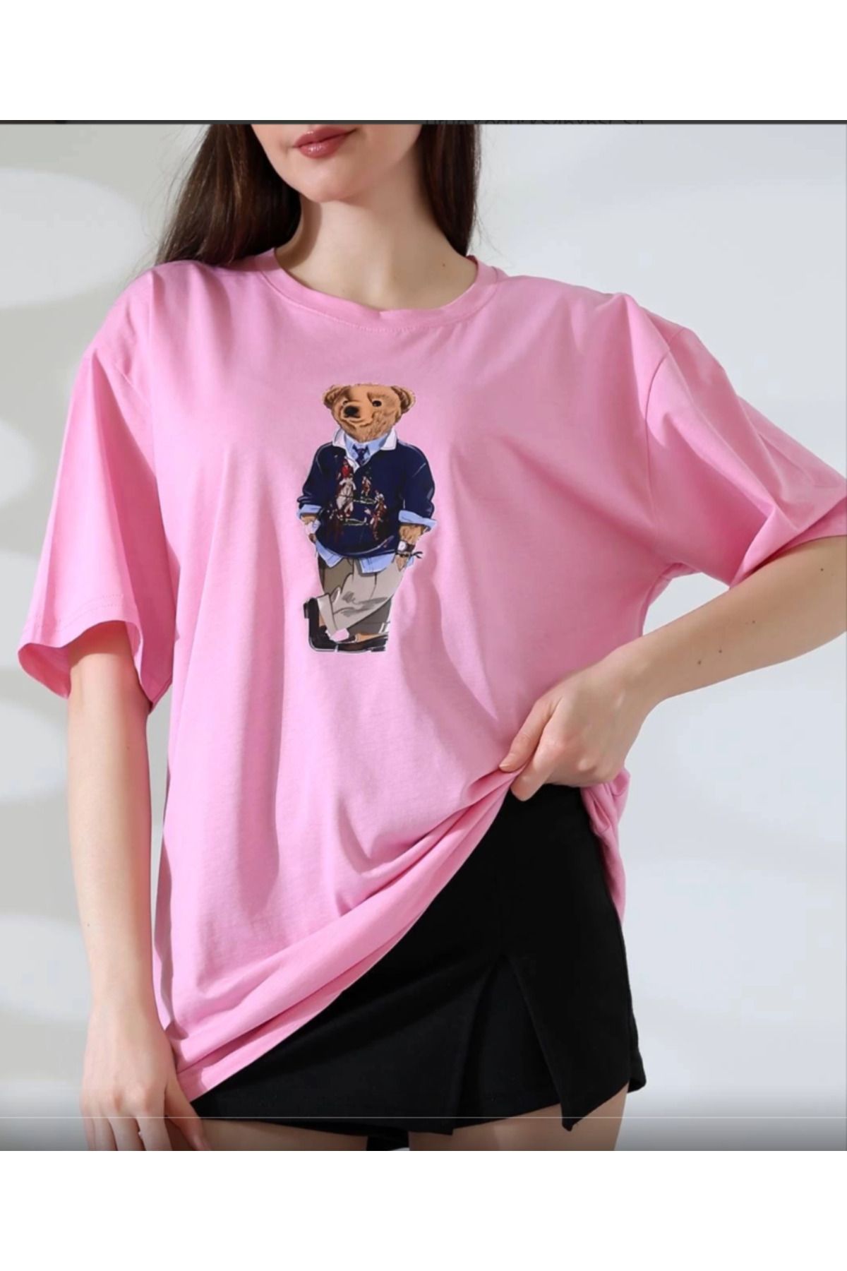 Butik Ayıcıklı Oversize T-shirt