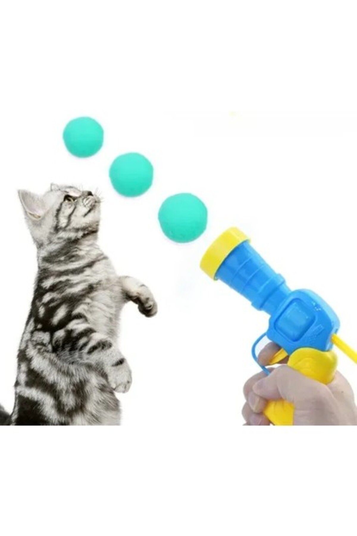 Orqinel Ttt Peluş Top Atan Interaktif Kedi Oyuncağı