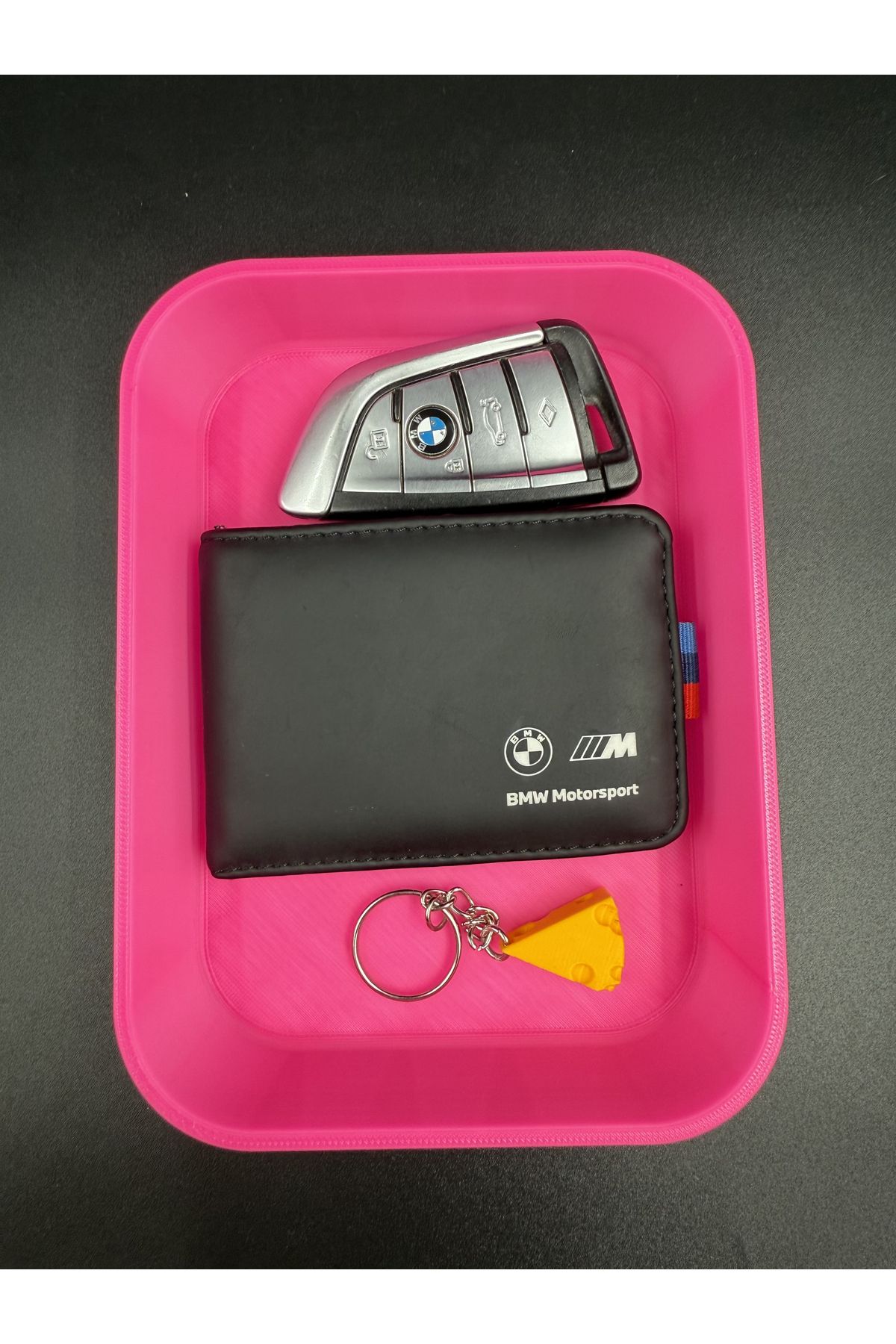 3D Atelier Modern Anahtar ve Cüzdan Tepsisi - Pembe