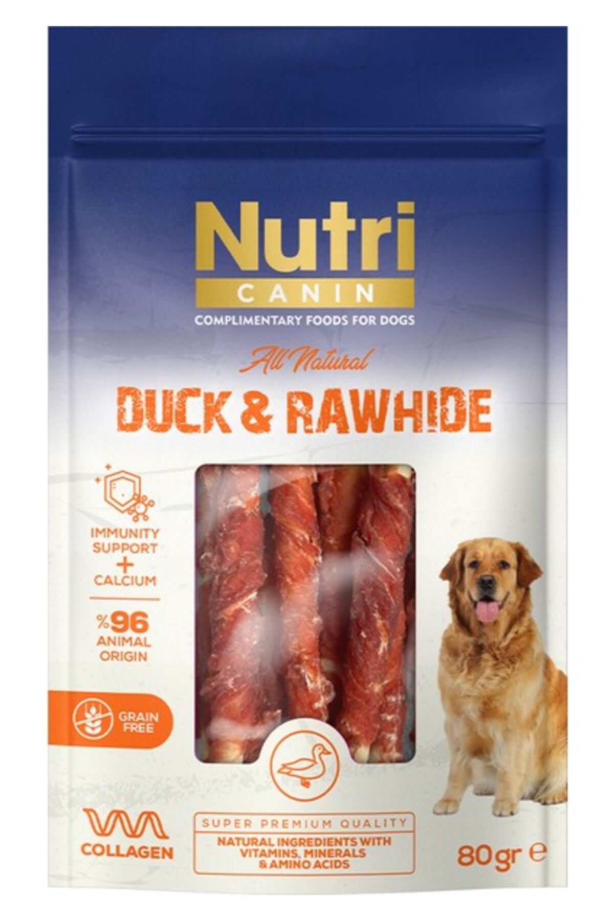 Orqinel Nutri Canin Nc Rawhide Snack Ördek 80gr 1 Adet