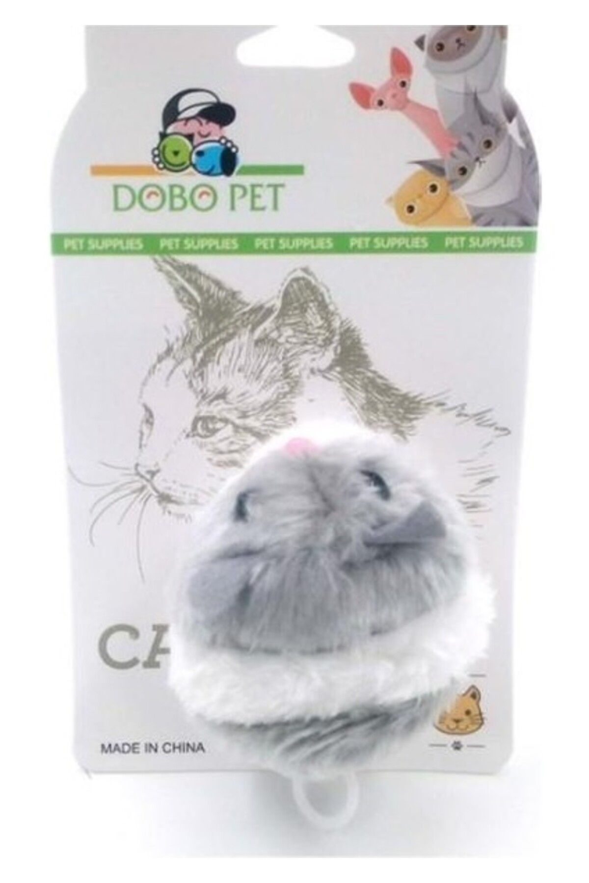 Orqinel Dobo Pet Titreşimli Fare Kedi Oyuncağı