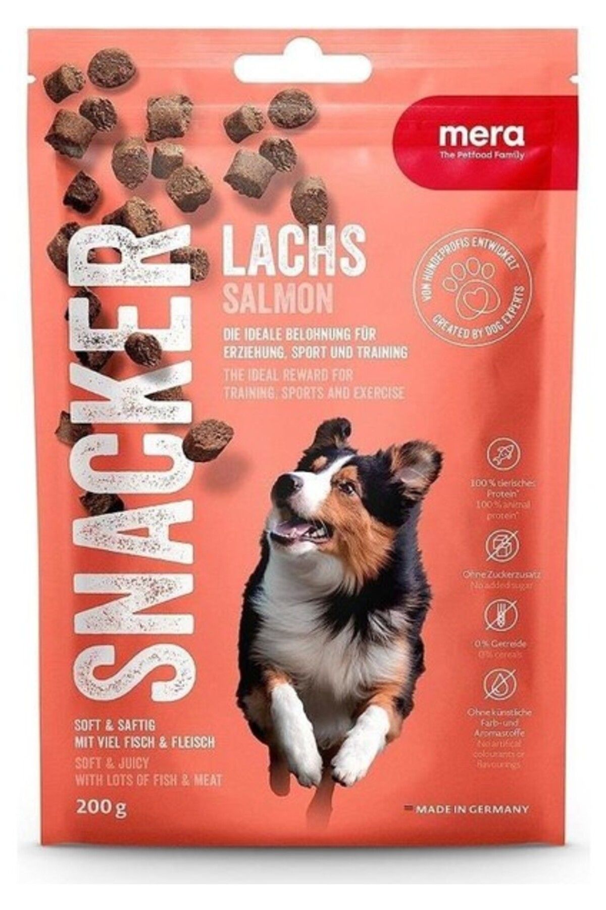 Orqinel Mera Snacker Somonlu Tahılsız Yumuşak Köpek Ödülü 200 gr