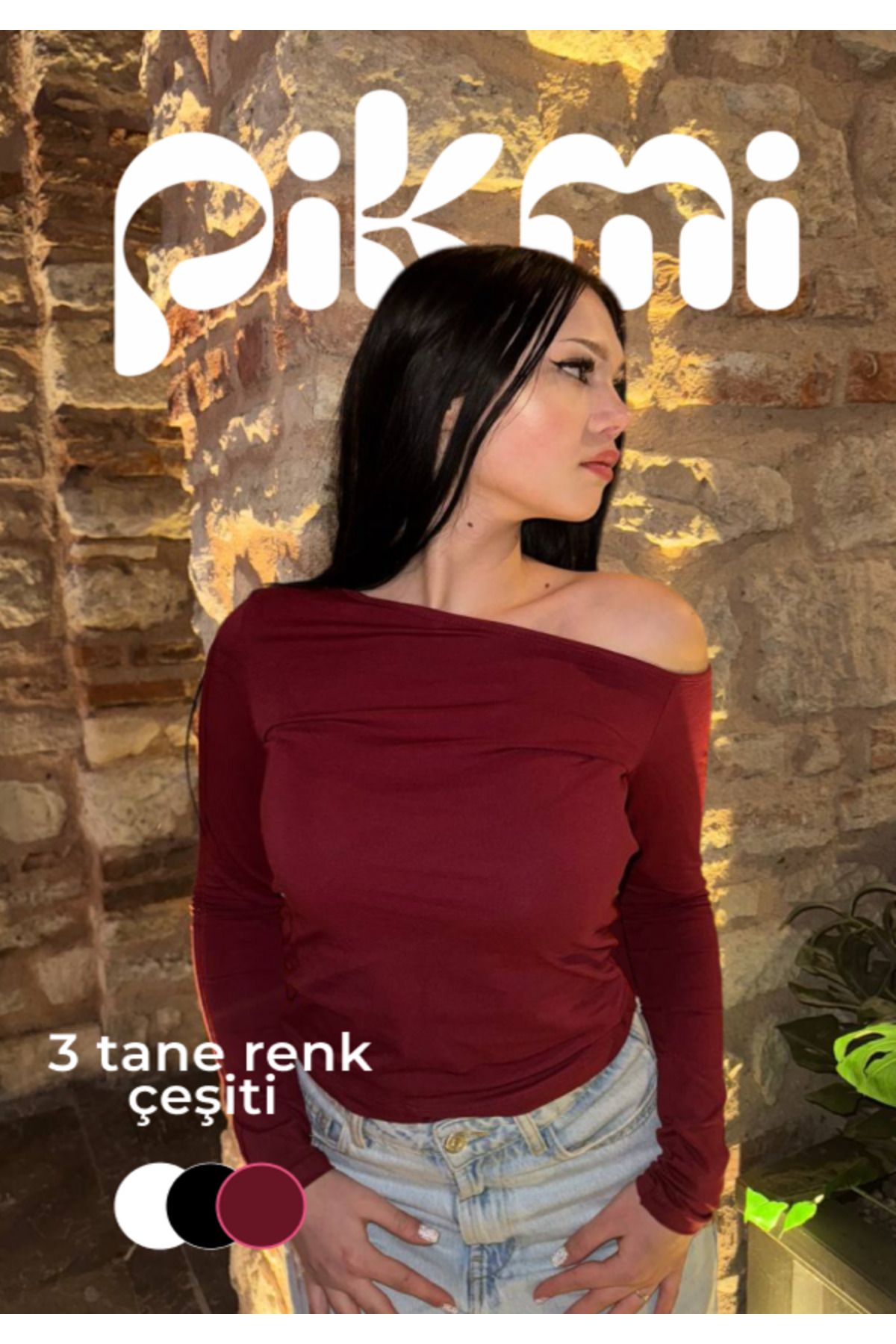 Pikmi Collection Offshoulder 2025 model pikmi crop top