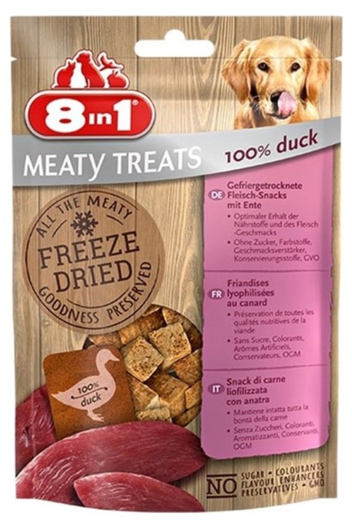Orqinel 8in1 Freeze Dried Ördekli Doğal Ödül 50 gr
