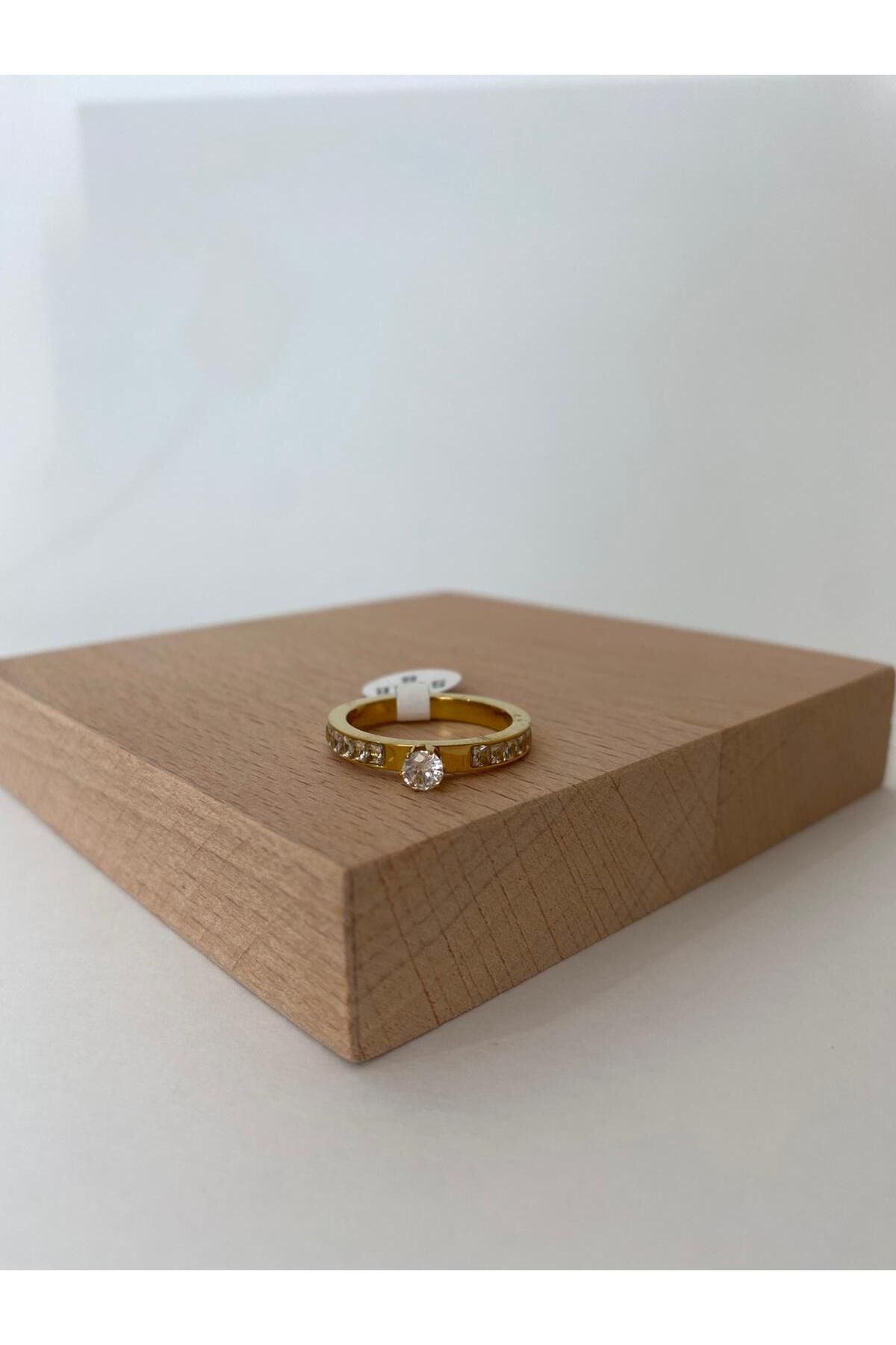 XUPING JEWELRY Tek Taş Model Xuping Yüzük 9 numara