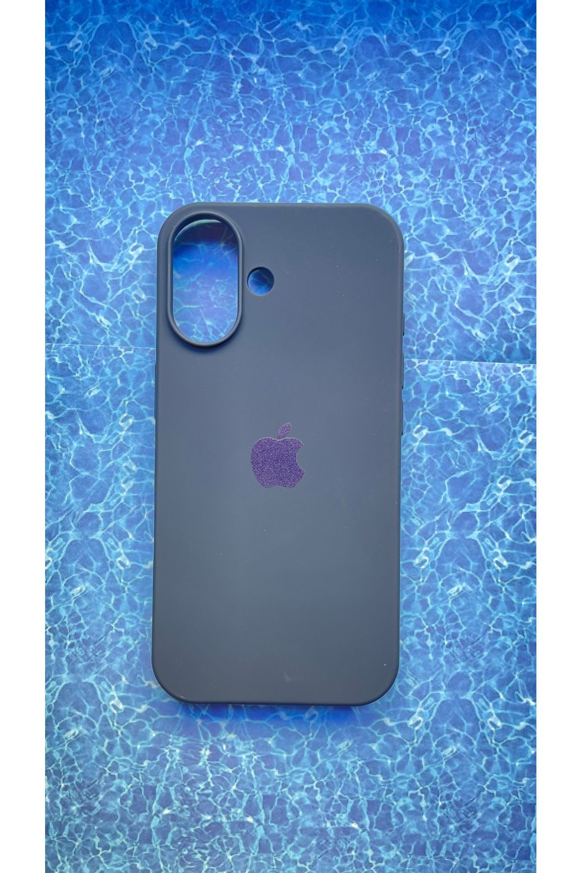 BCNCASE IPHONE 16 LOGOLU İLE UYUMLU LANSMAN SİLİKON İÇİ KADİFE KAPAK KILIF