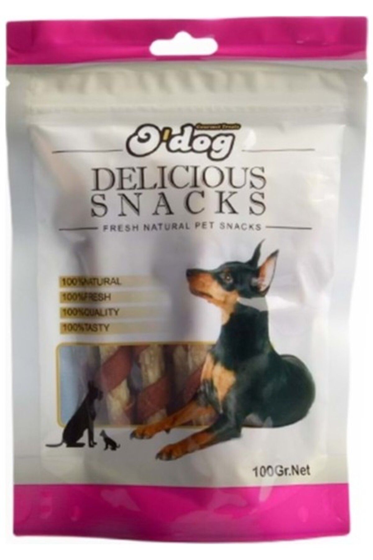 Orqinel Go Dog O Dog Kuzu Parçacıklı Sargılı Köpek Ödülü 100 Gr
