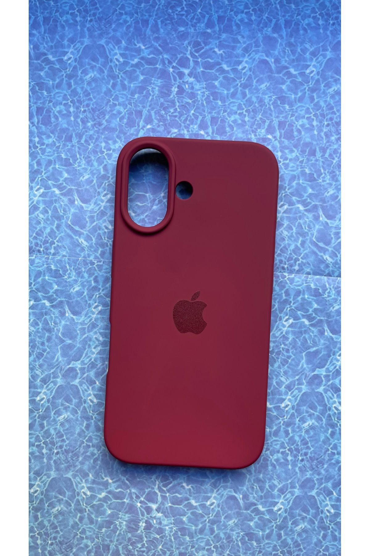 BCNCASE IPHONE 16 PLUS LOGOLU İLE UYUMLU LANSMAN SİLİKON İÇİ KADİFE KAPAK KILIF