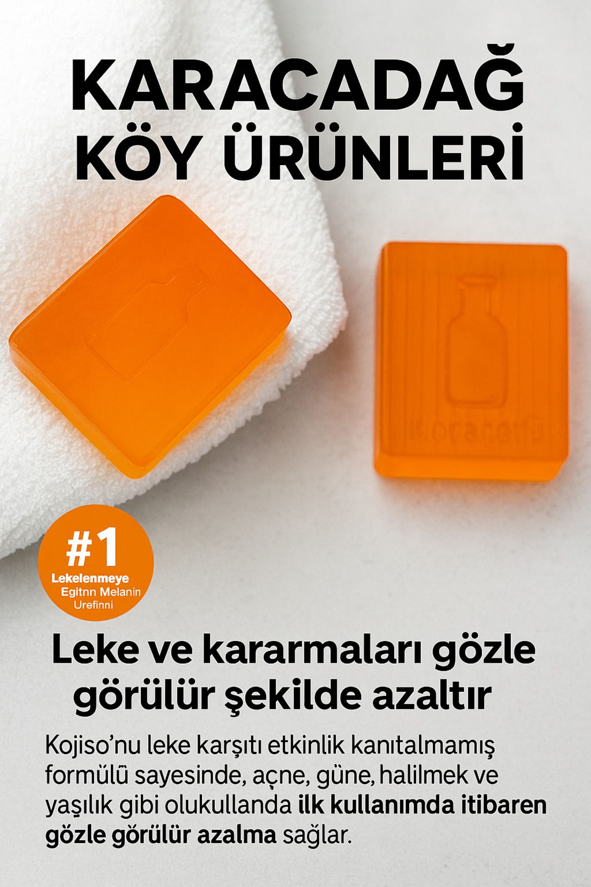 karacadağ Kojik Asitli Sabun – Leke ve Kararmalara Karşı Etkili | Doğal Cilt Aydınlatıcı Sabun