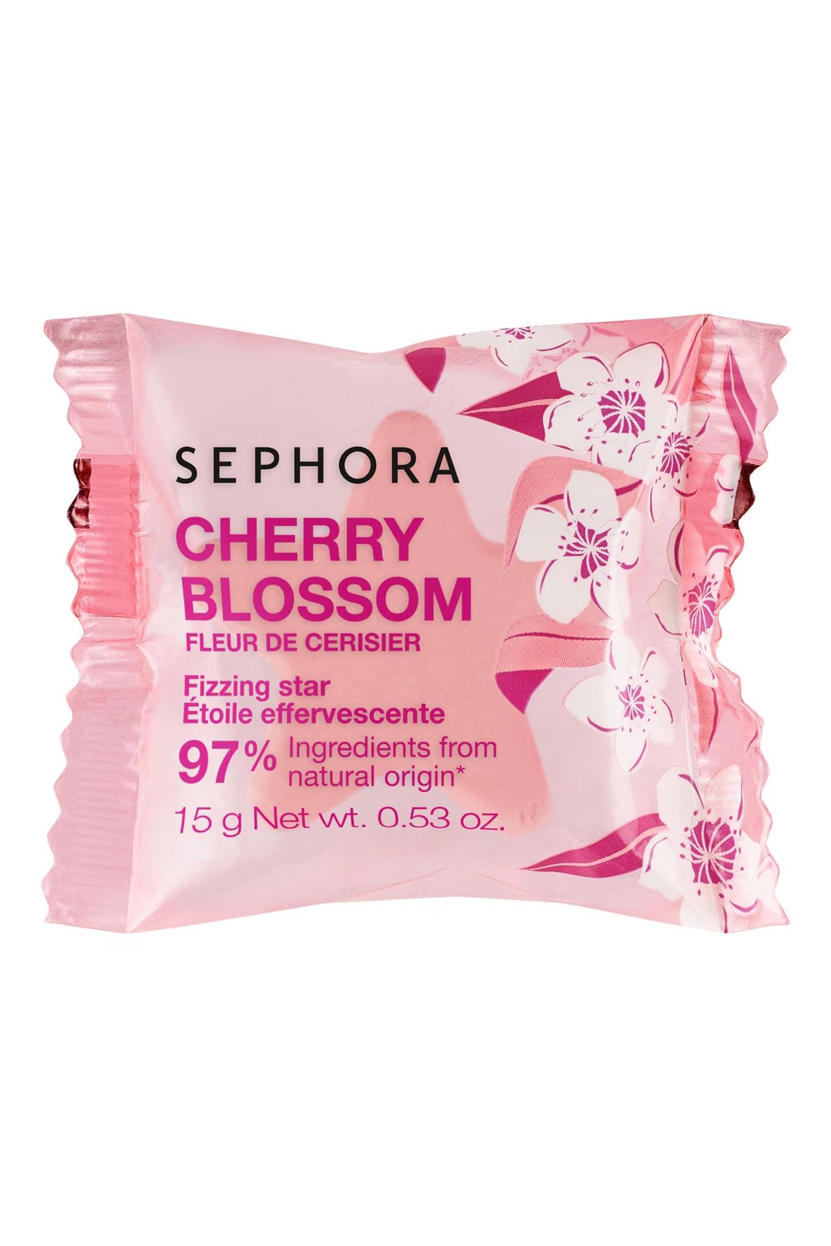 SEPHORA COLLECTION Fizzing Star - Köpürten banyo küpü - Cherry Blossom 15g