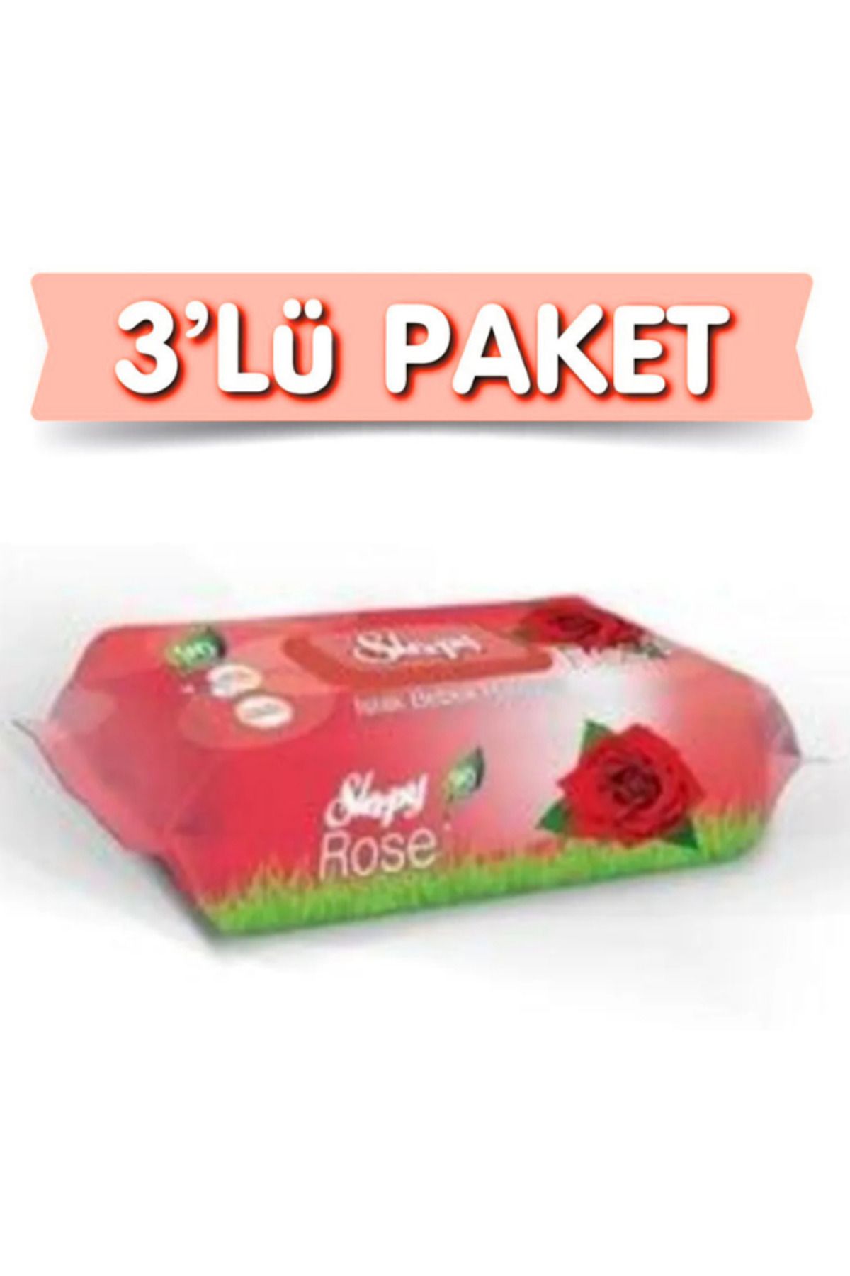 MEZ-PACK Sleepy Islak Bebek Havlusu Gül Kokulu 3 Pkt 3x90