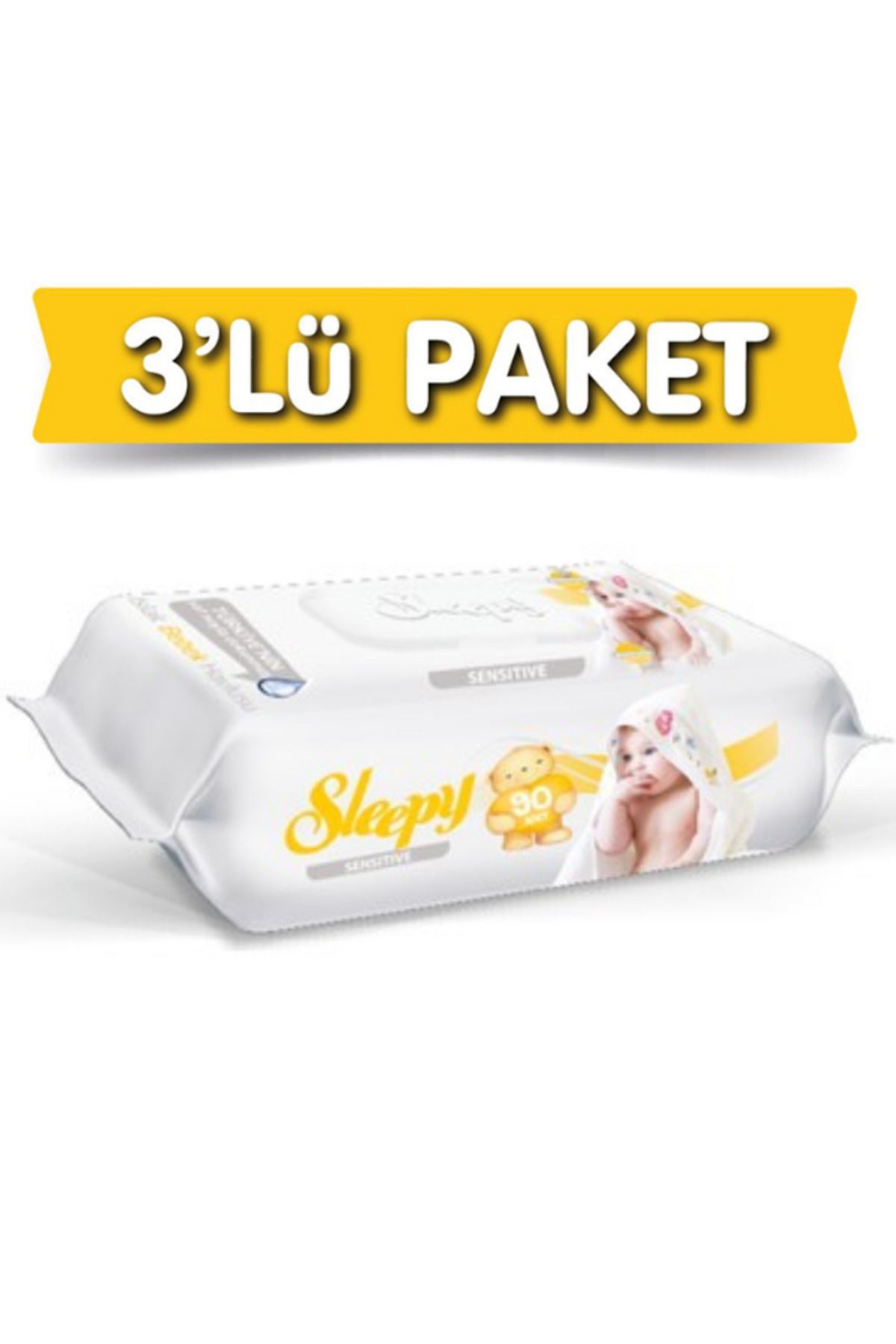 MEZ-PACK SLEEPY ISLAK BEBEK HAVLUSU SENSİTİVE 3 PKT 3X90