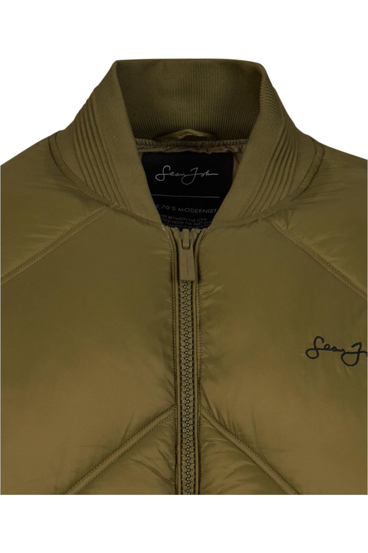 Sean John-Herren Jm233-015-1 Sj Script Logo Bomber Puffer Jacket 3