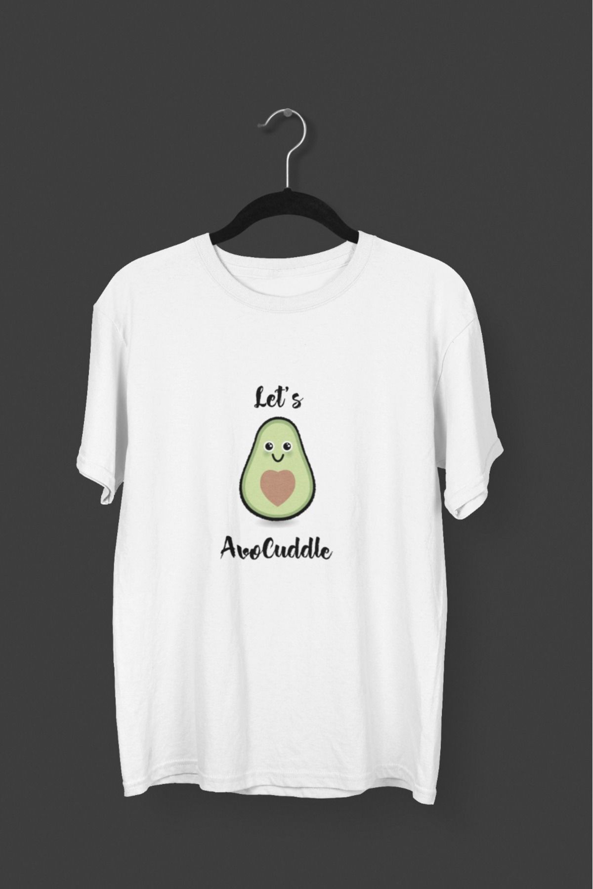 Butik ERKEK/KADIN -AVOCUDDLE - TRANSFER BASKILI YUVARLAK YAKA KISA KOL TİŞÖRT