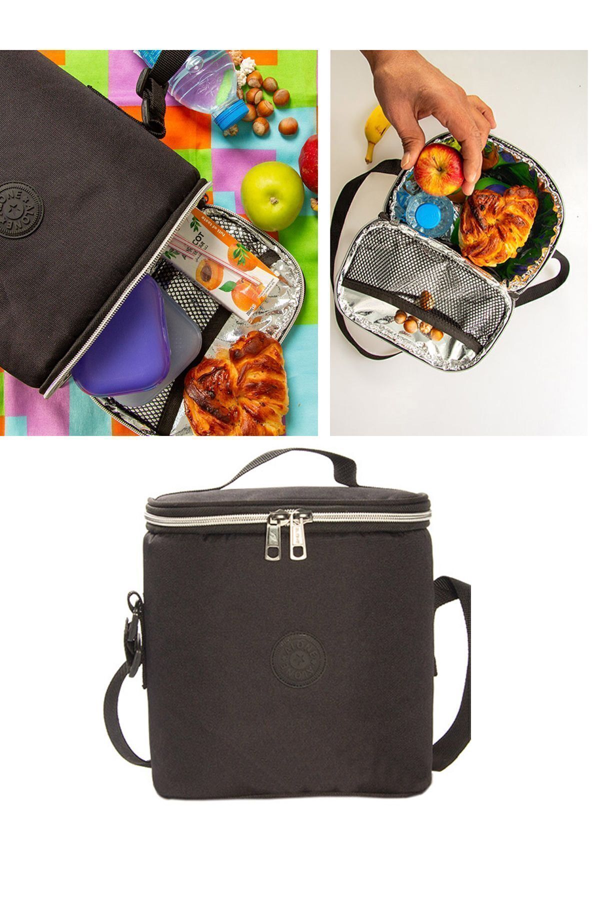 Alone Termal Yemek Çantası Ve Biberon Çantası 9311 Siyah Beslenme Çantası fotoğrafı 2 (önizleme)