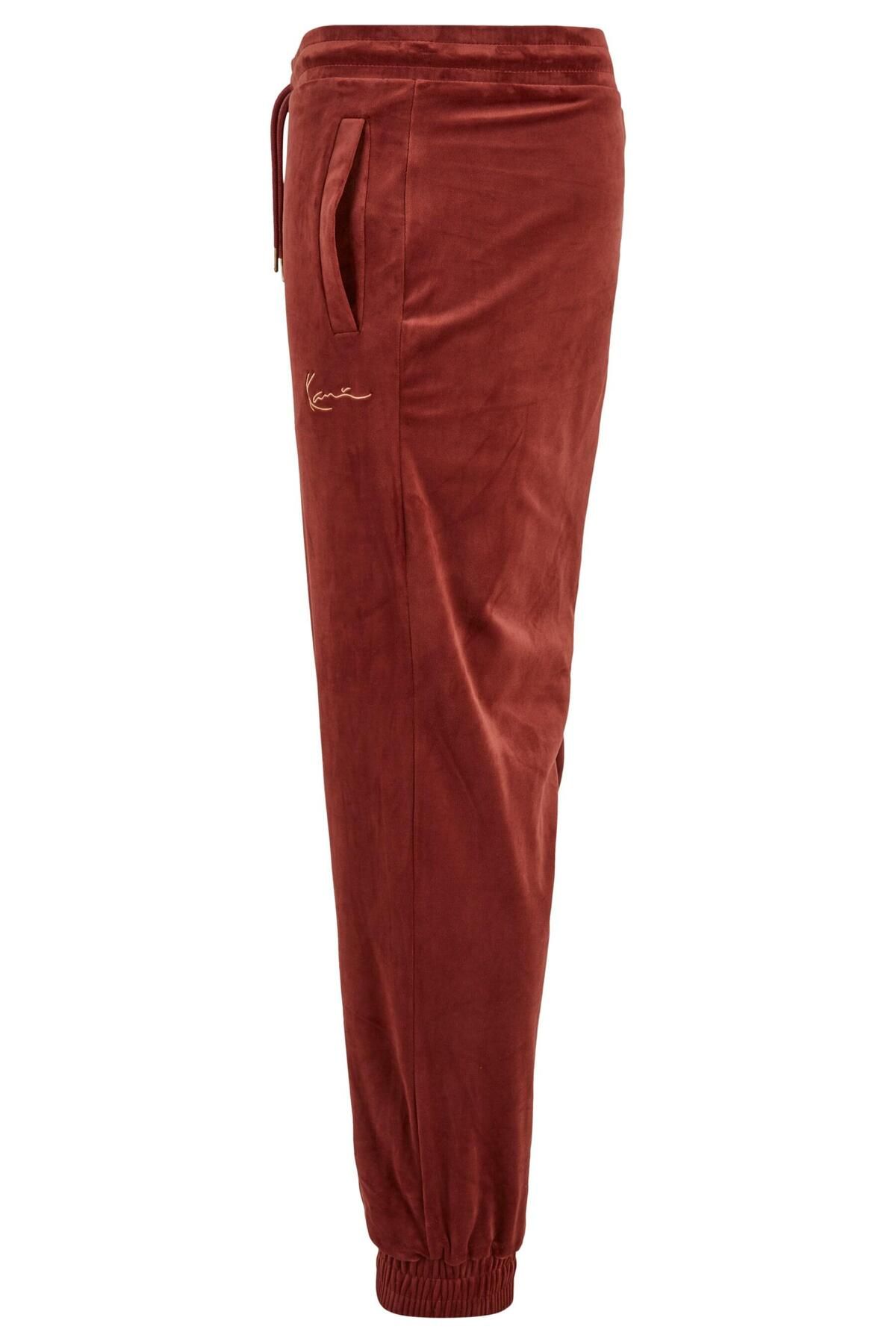 KARL KANI-Herren Km223-070-1 Small Signature Velvet Pants 4