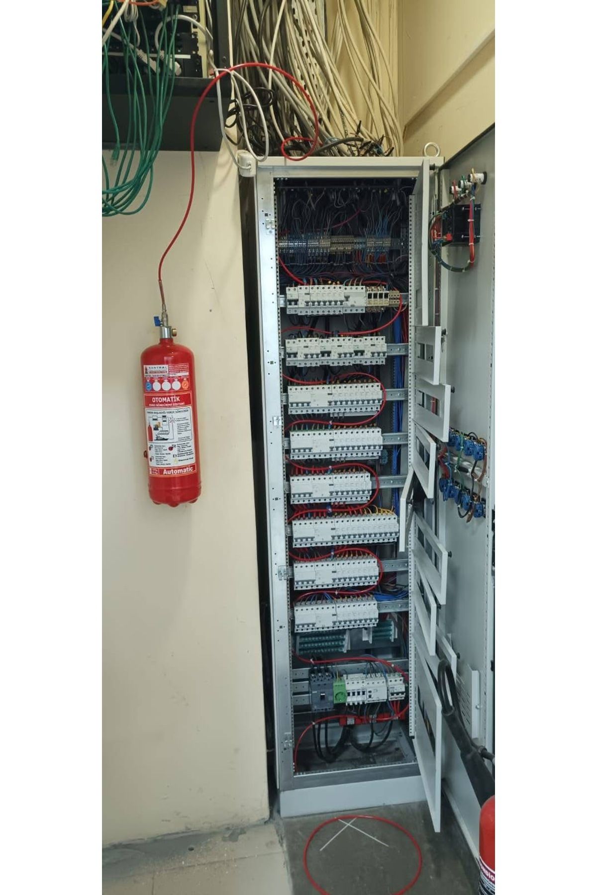 SANTRAL 6 KG OTOMATİK PANO SÖNDÜRME SİSTEMİ-6 MP TUPİNG-ASKI-FOSFORLU LEVHA DAHİL