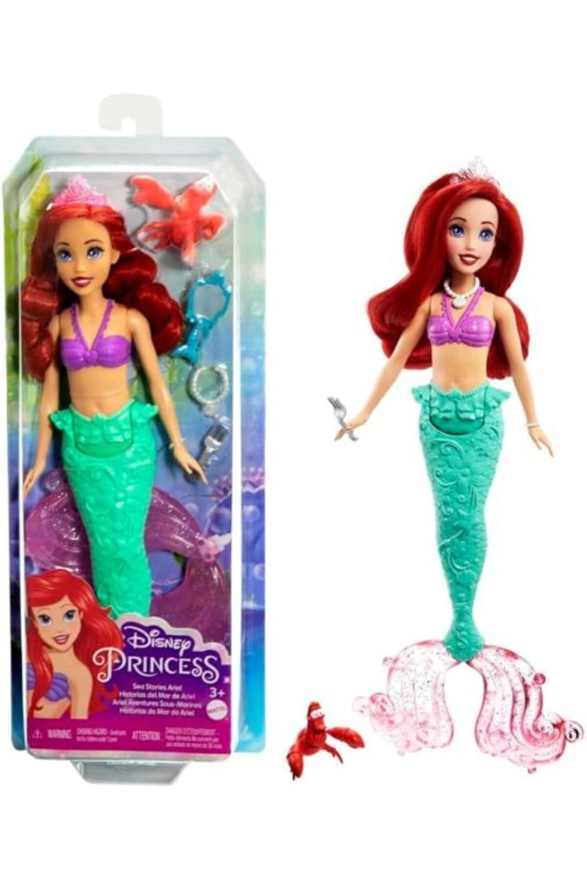 MATMEL Mattel Disney Prenses Deniz Kızı ve Aksesuar HLW35