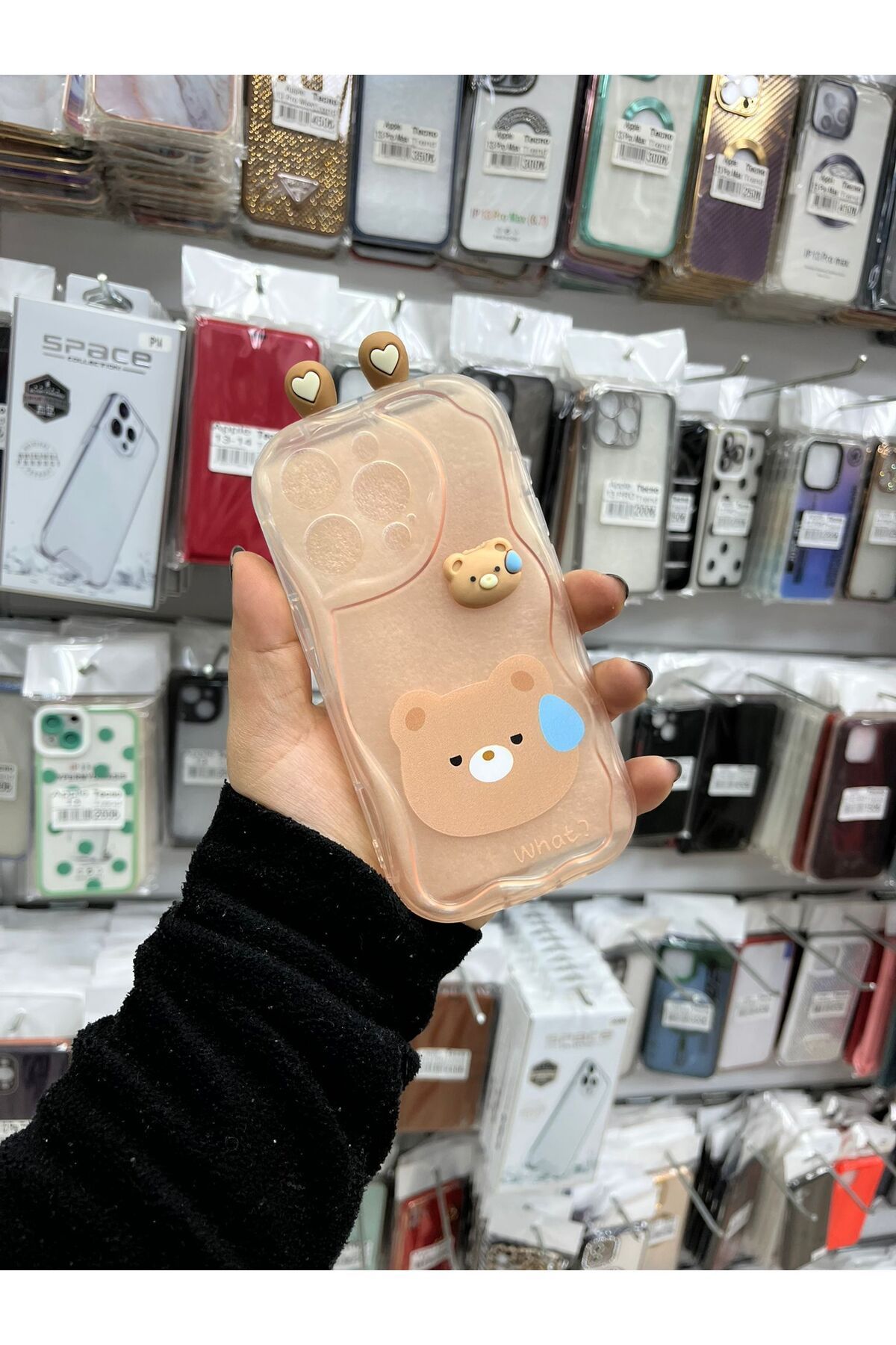 TECNOTREND Apple İphone 15 Pro 3d desenli kromi silikon kılıf