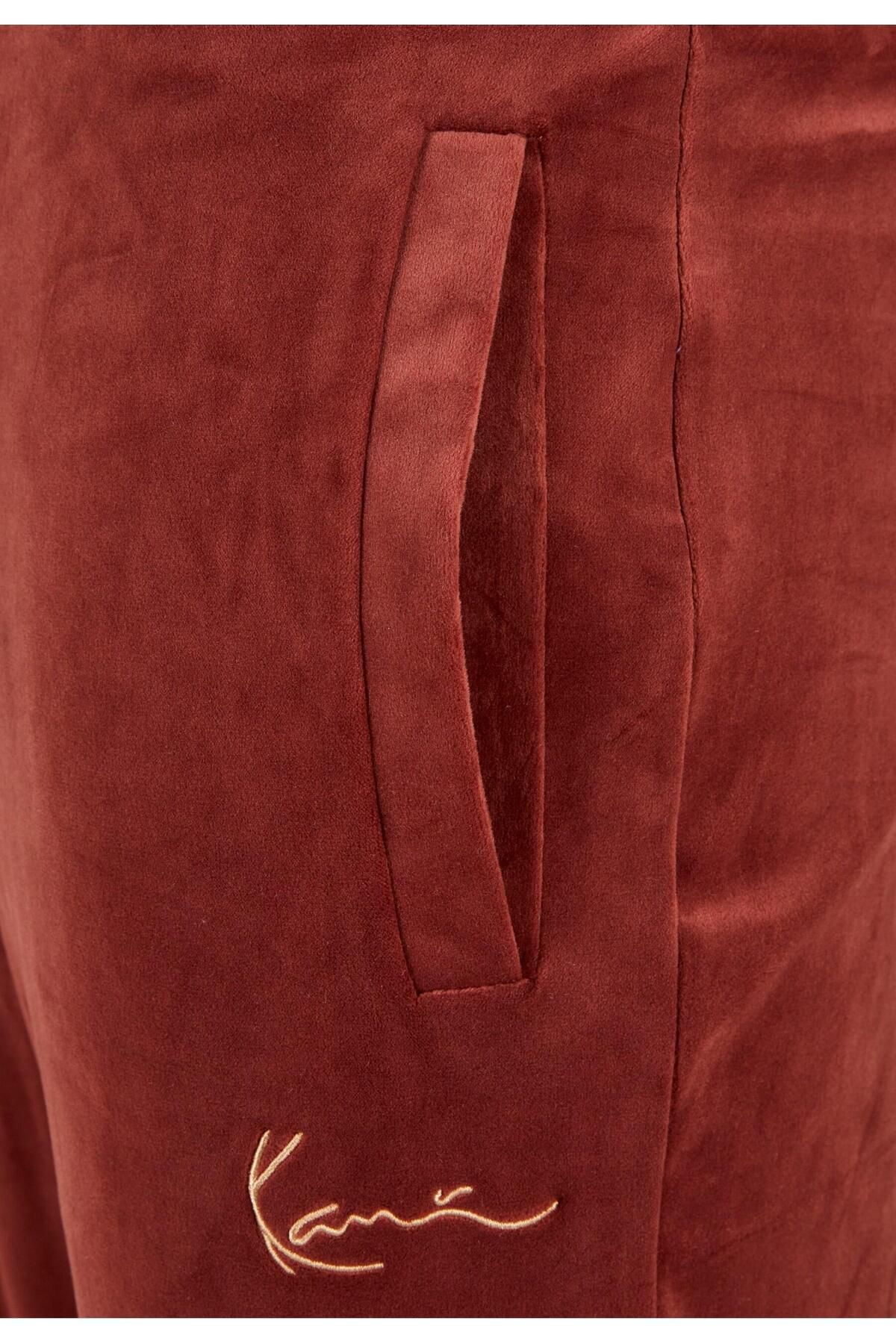 KARL KANI-Herren Km223-070-1 Small Signature Velvet Pants 3