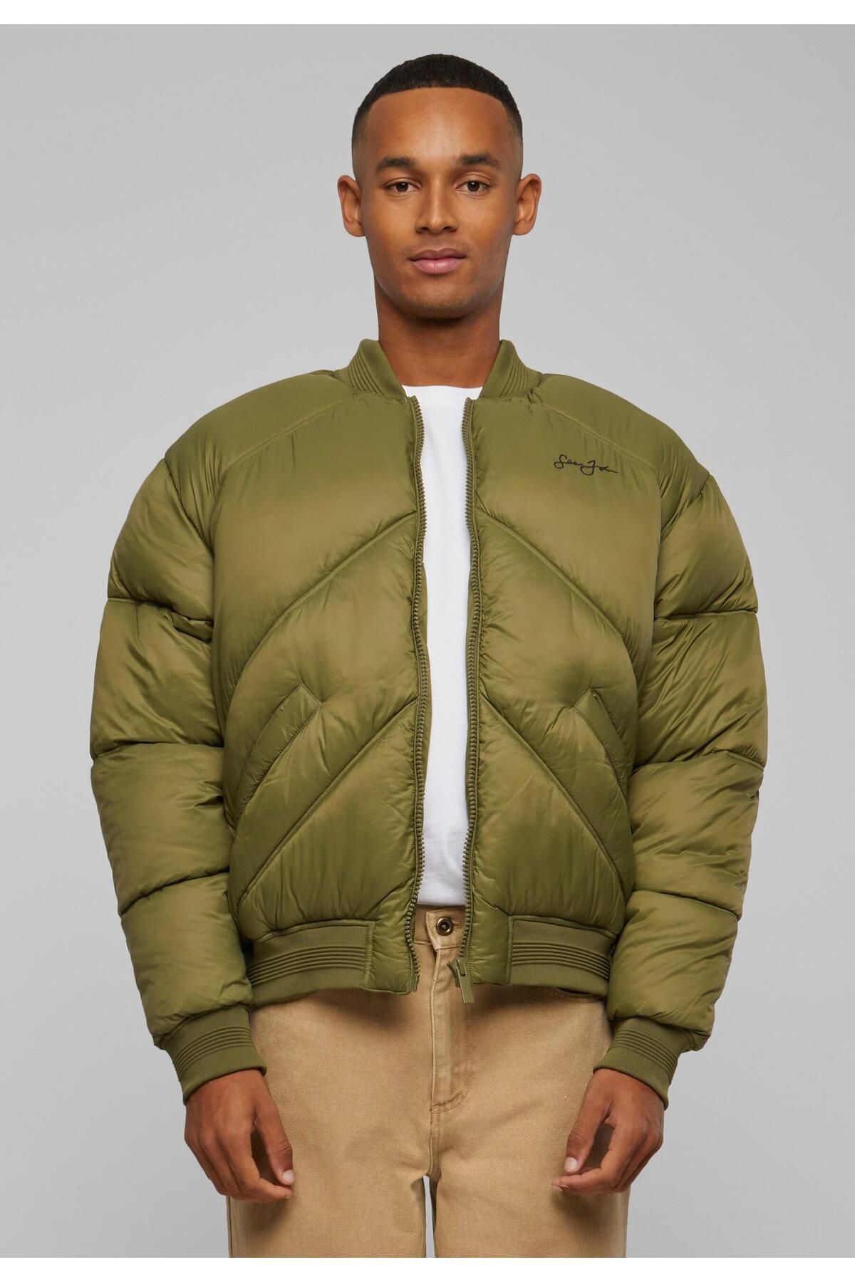 Sean John-Herren Jm233-015-1 Sj Script Logo Bomber Puffer Jacket 6