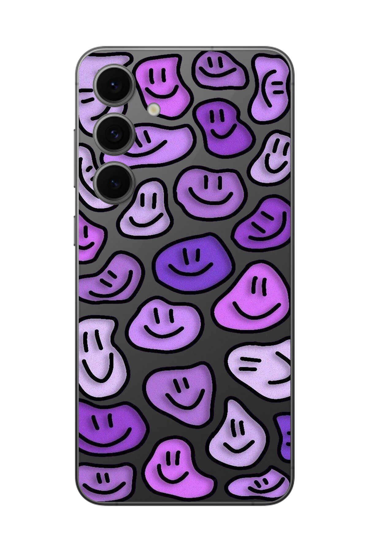 Dali Design Galaxy S24 FE Uyumlu Şeffaf Kılıf Şeffaf Wallpaper 6 Tasarımlı