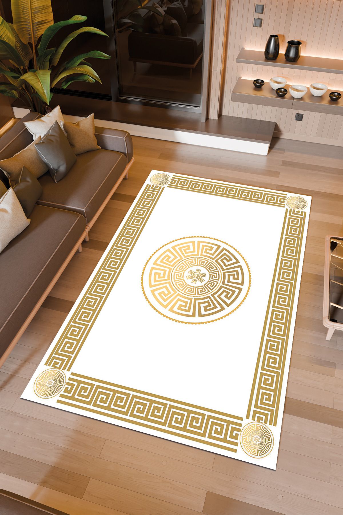Halıcıoğlu home Dijital Baskı Makinede Yıkanabilir Kaymaz Taban Salon Halısı Yatak Odası Halısı & Yolluk Modelleri