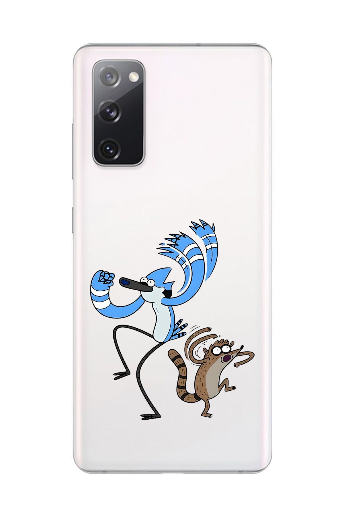 Dali Design Galaxy S20 FE Uyumlu Şeffaf Kılıf Cartoon Sürekli Dizi 13 Tasarımlı