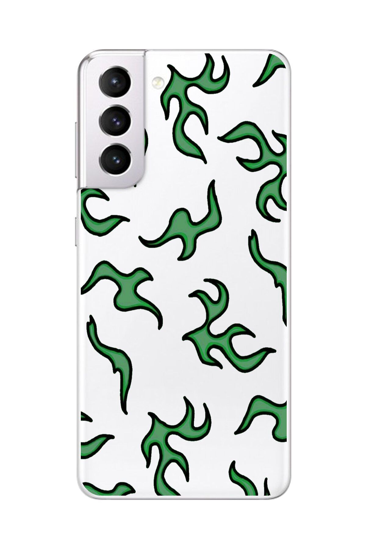 Dali Design Samsung Galaxy S21 Uyumlu Şeffaf Kılıf Şeffaf Wallpaper 5 Tasarımlı