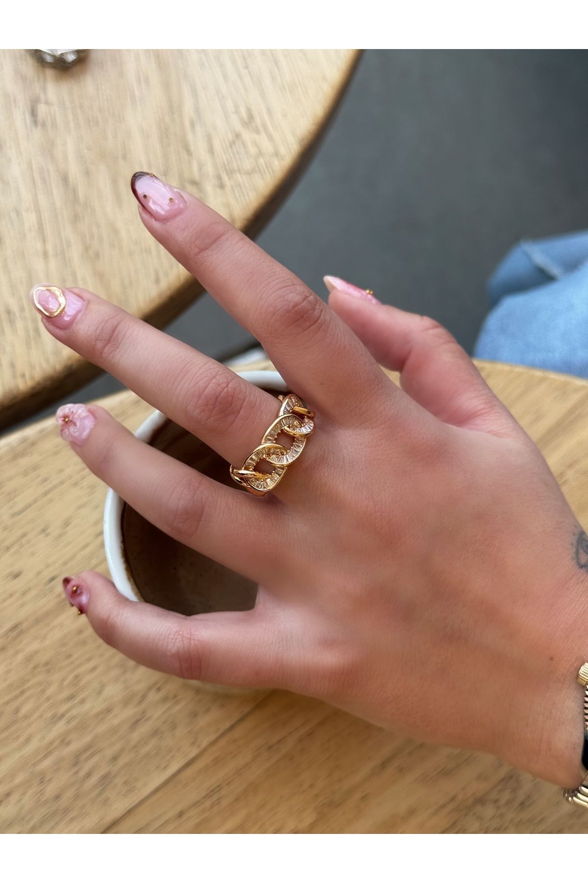 HeyYou Jewelry Ayarlı sarmal yüzük