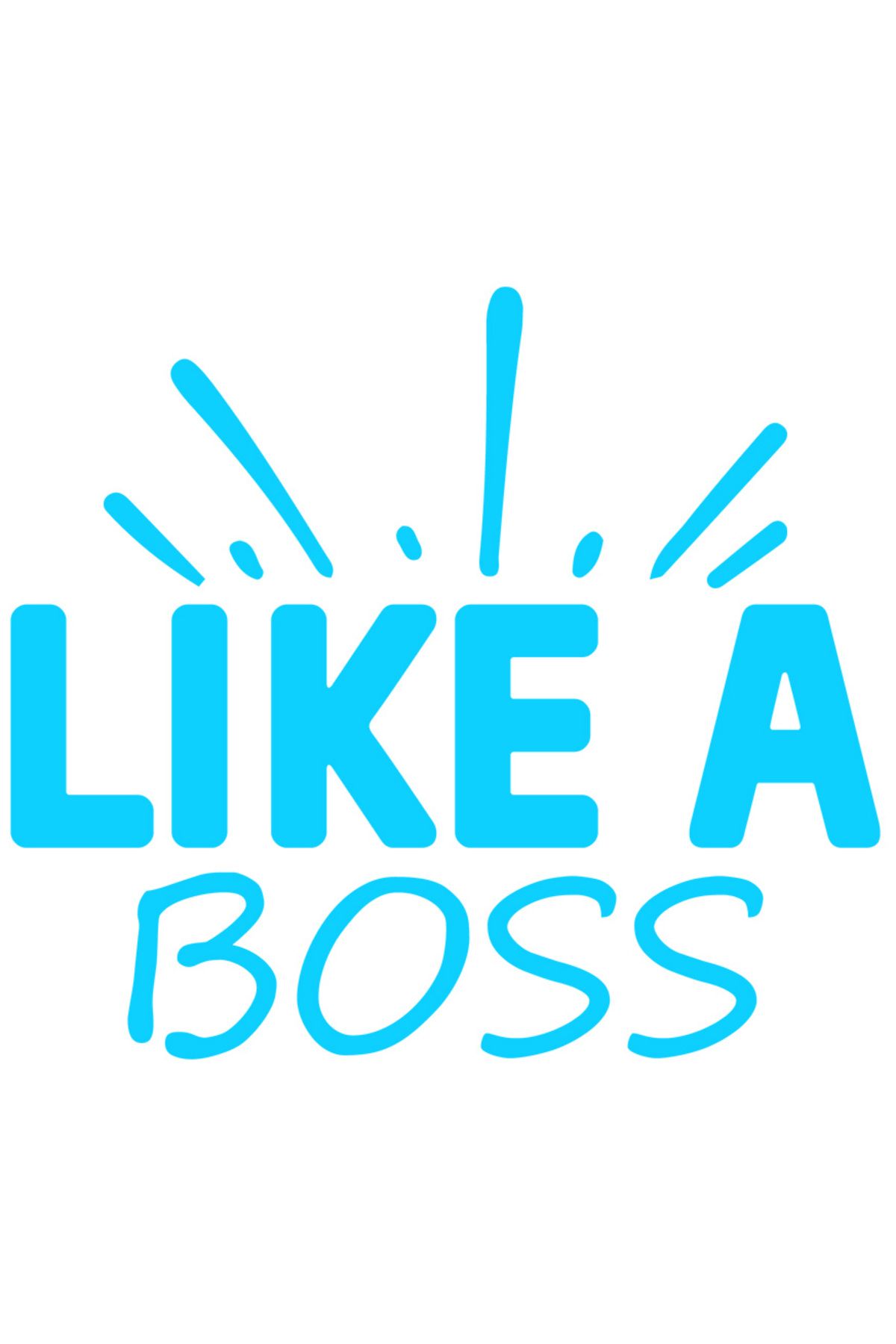 StoryGift Romania Sticker Autocolant 30cm Exterior Cu Textul In Limba Engleza "like A Boss" - Ca Un Sef , Vinyl - One Size
