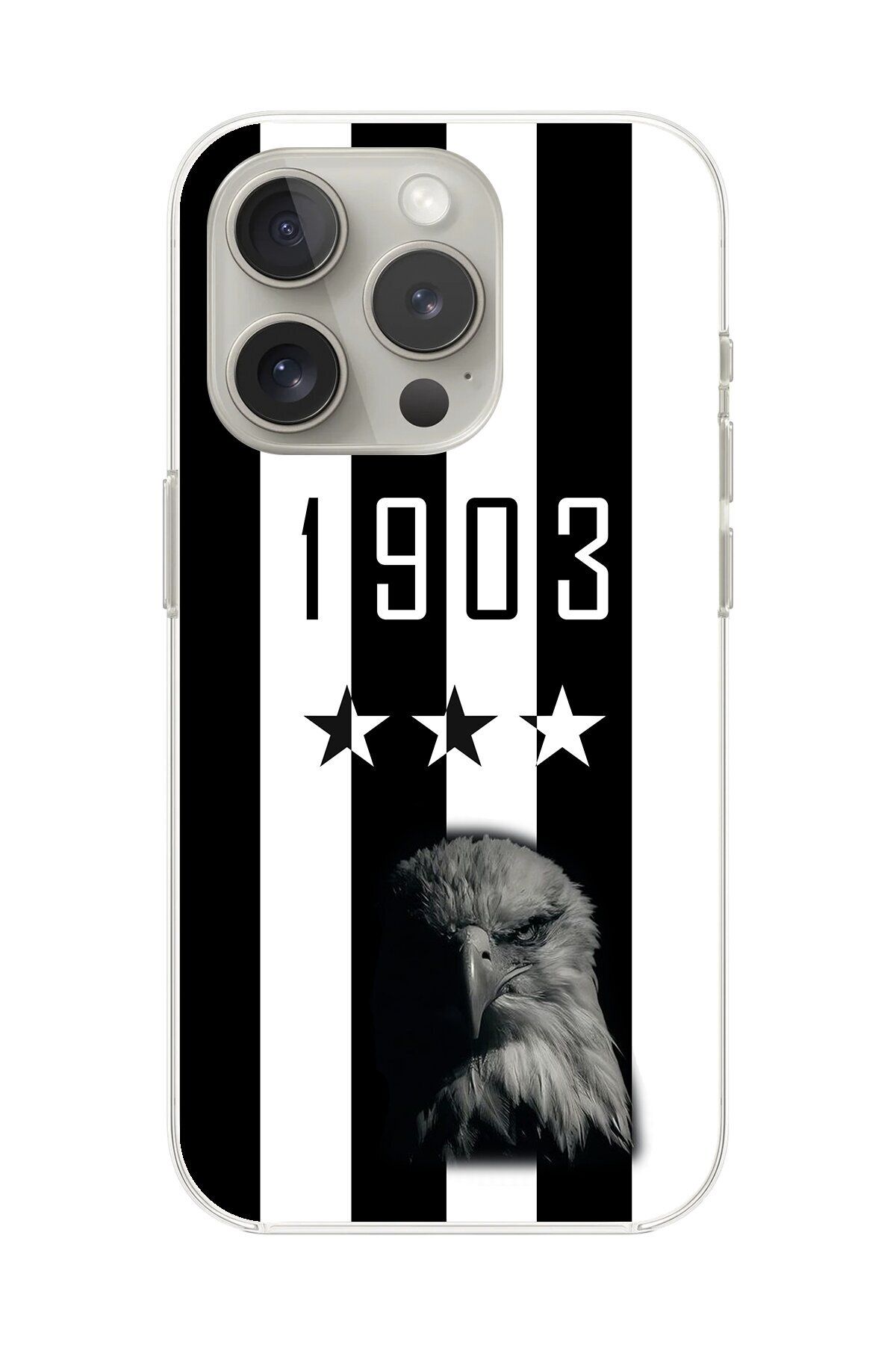 Dali Design iPhone 16 Pro Uyumlu Şeffaf Kılıf Şeffaf 1907 Boğa Tasarımlı