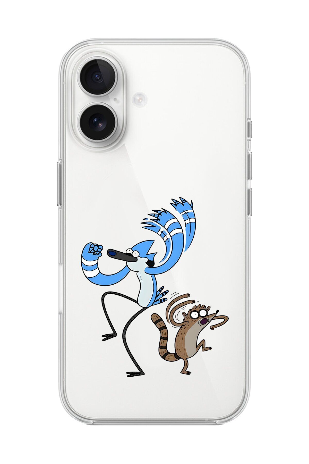 Dali Design iPhone 16 Uyumlu Şeffaf Kılıf Cartoon Sürekli Dizi 13 Tasarımlı