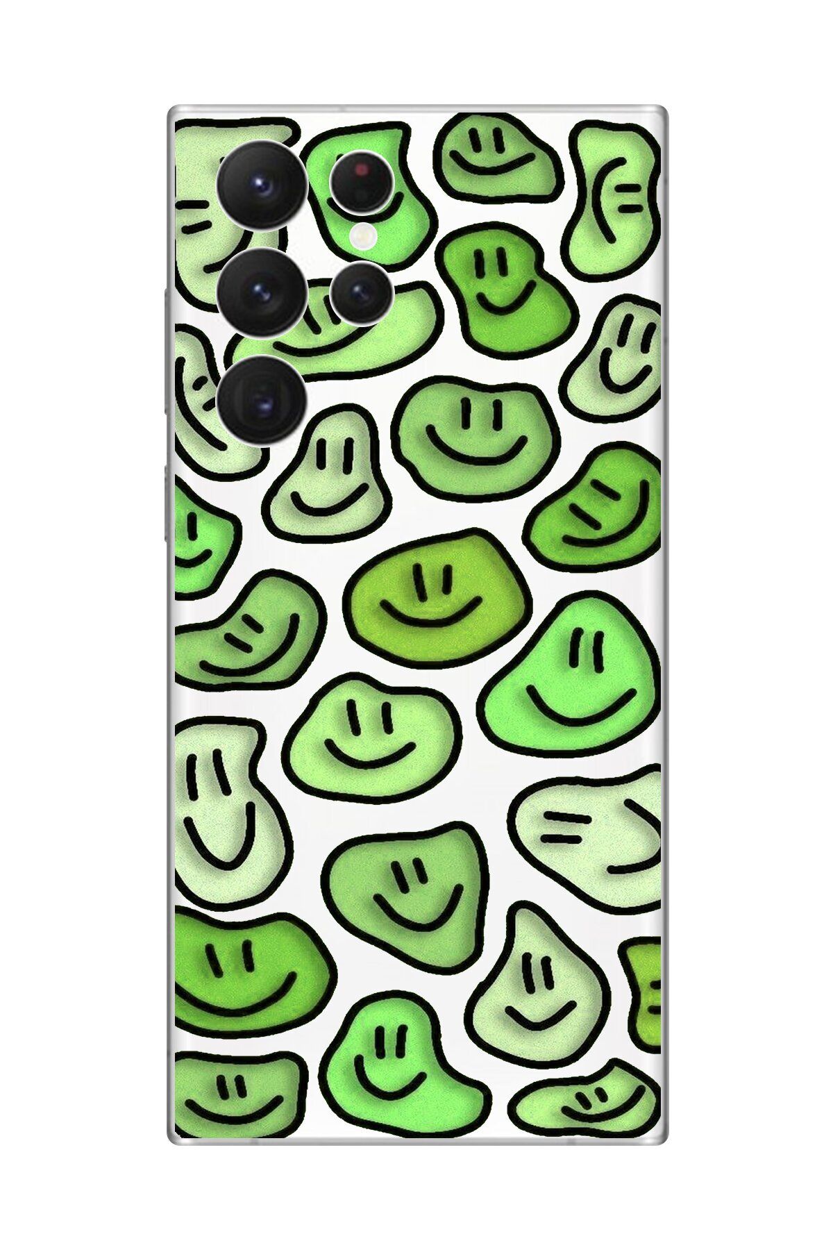 Dali Design Galaxy S22 Ultra Uyumlu Şeffaf Kılıf Şeffaf Wallpaper 9 Tasarımlı