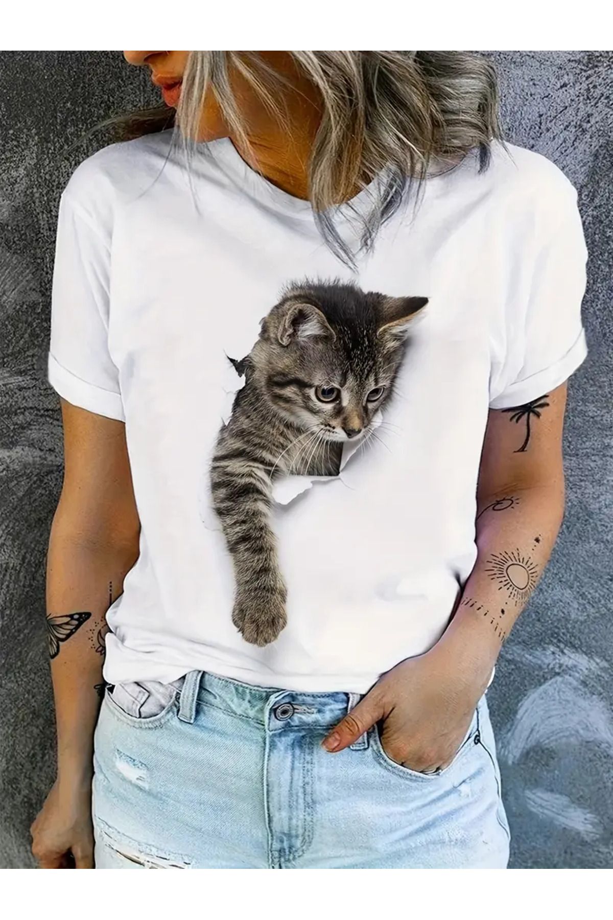 AEMİ Unisex Baskılı %100 Pamuk Oversize T-shirt