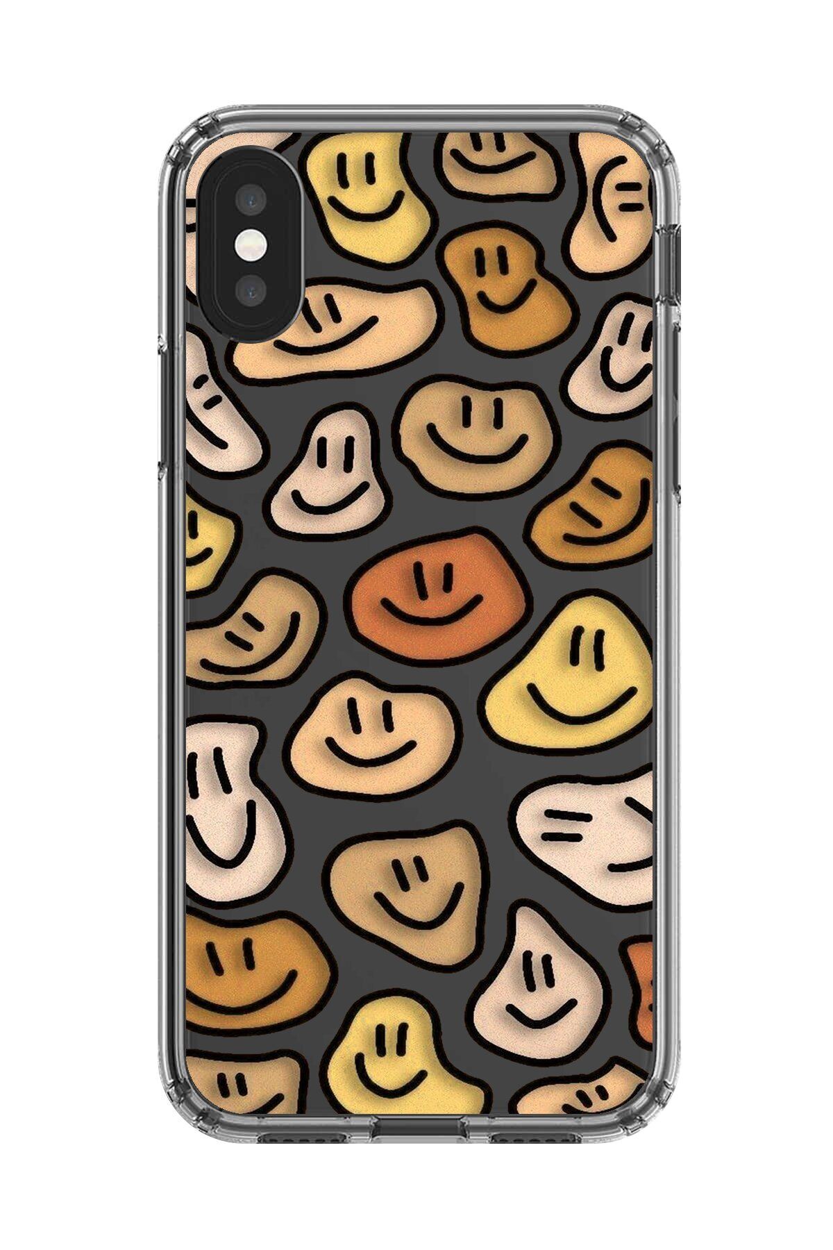 Dali Design iPhone X Uyumlu Şeffaf Kılıf Şeffaf Wallpaper 8 Tasarımlı
