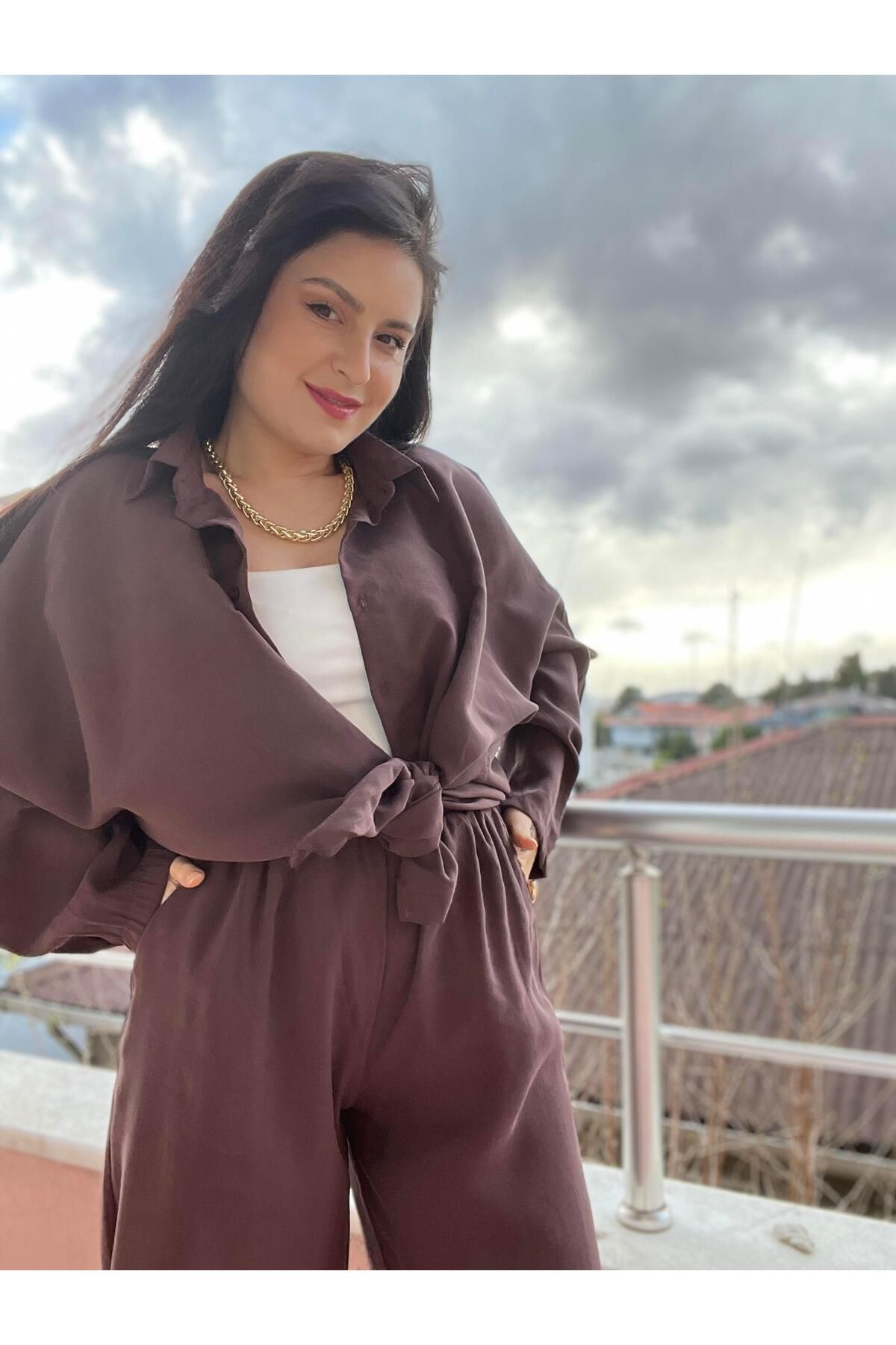 STEALLE MODA GİYİM Modal Kumaş İkili Takım-1044