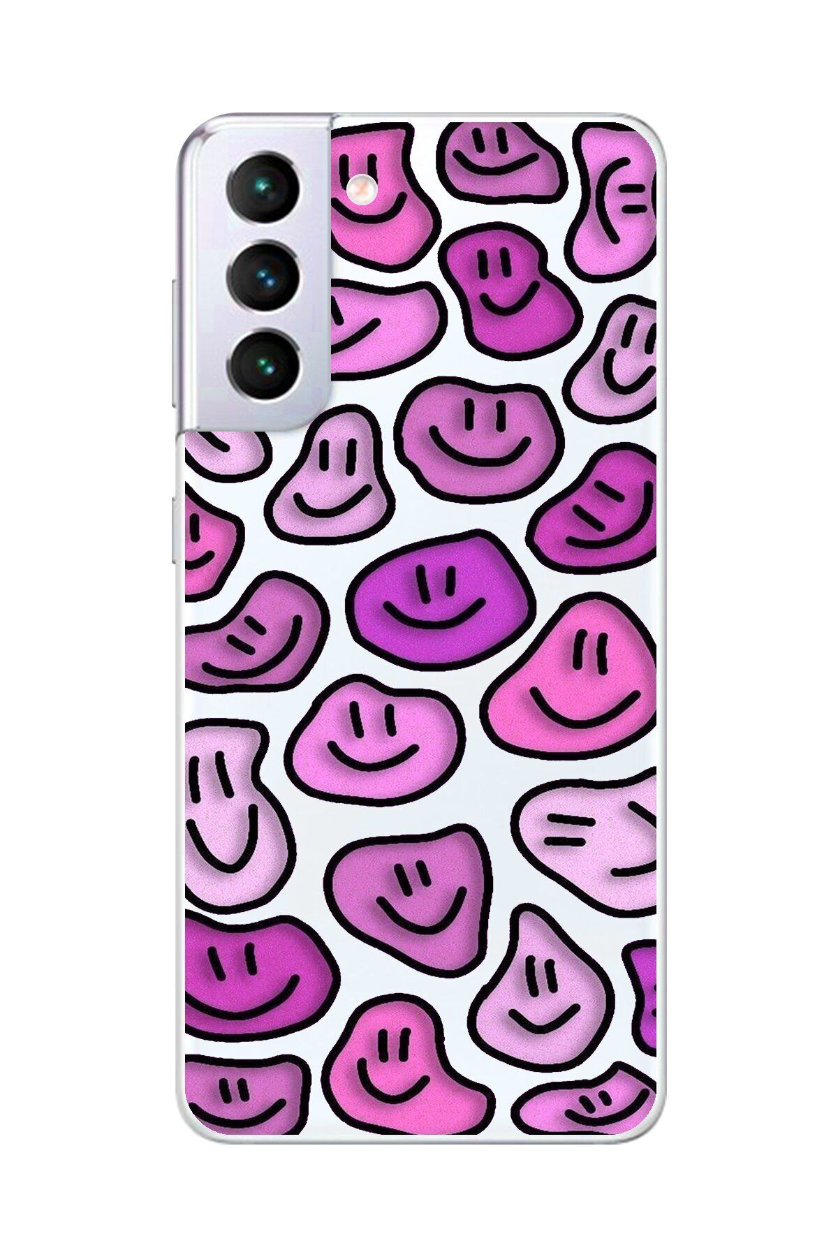 Dali Design Samsung Galaxy S21+ Uyumlu Şeffaf Kılıf Şeffaf Wallpaper 7 Tasarımlı