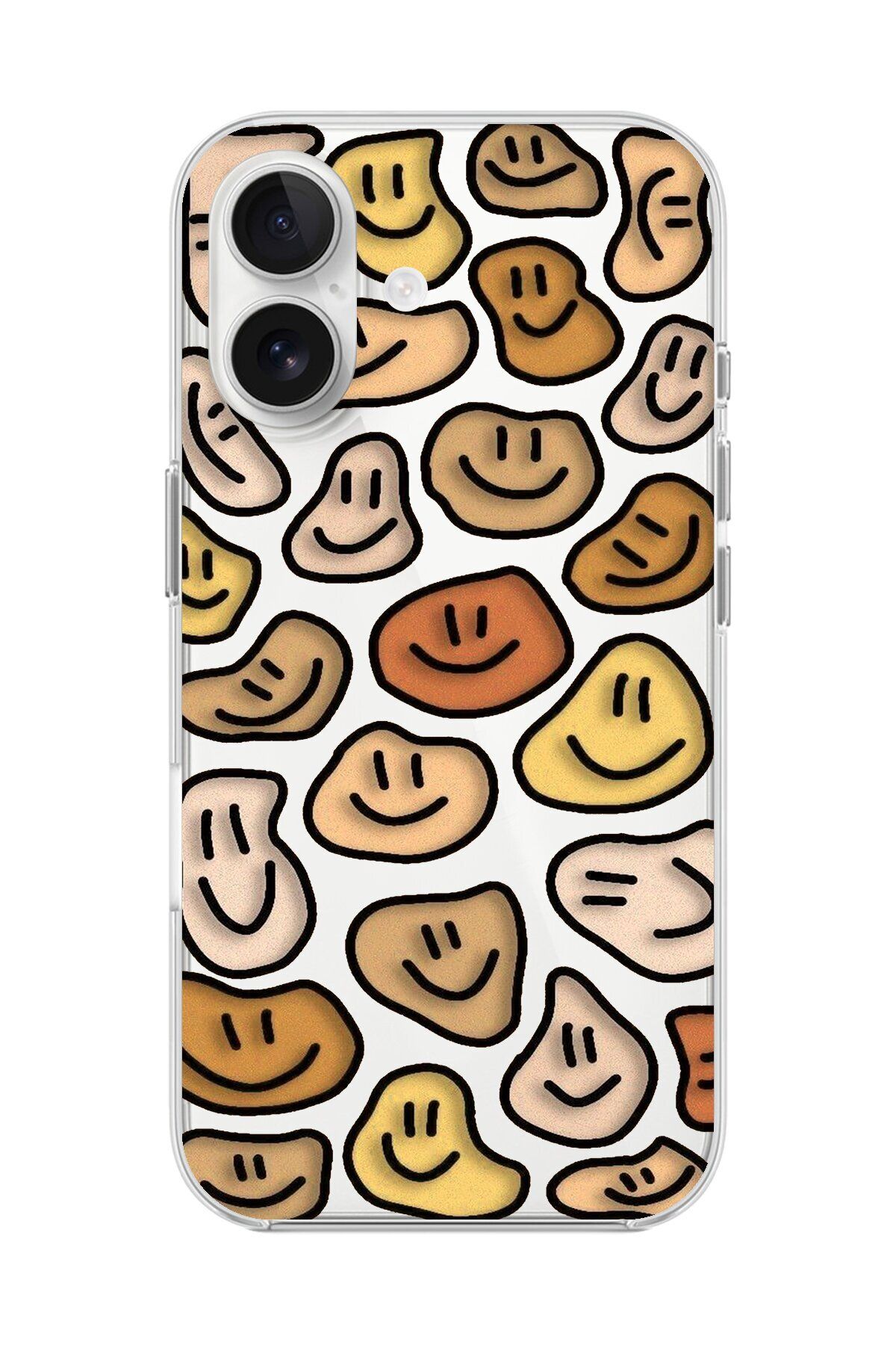 Dali Design iPhone 16 Plus Uyumlu Şeffaf Kılıf Şeffaf Wallpaper 8 Tasarımlı