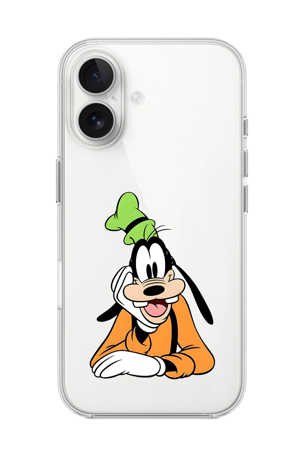 Dali Design iPhone 16 Uyumlu Şeffaf Kılıf Cartoon Goofy 5 Tasarımlı
