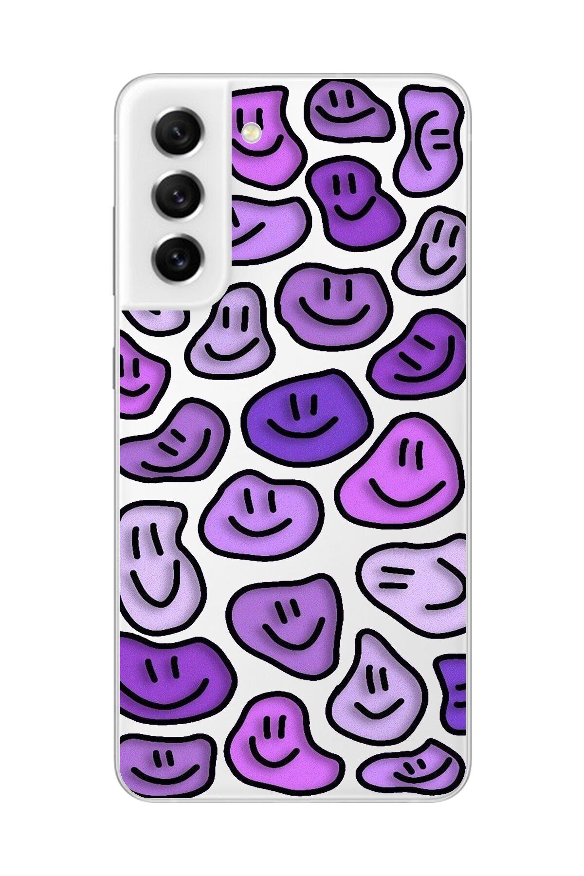 Dali Design Samsung Galaxy S21 FE Uyumlu Şeffaf Kılıf Şeffaf Wallpaper 6 Tasarımlı