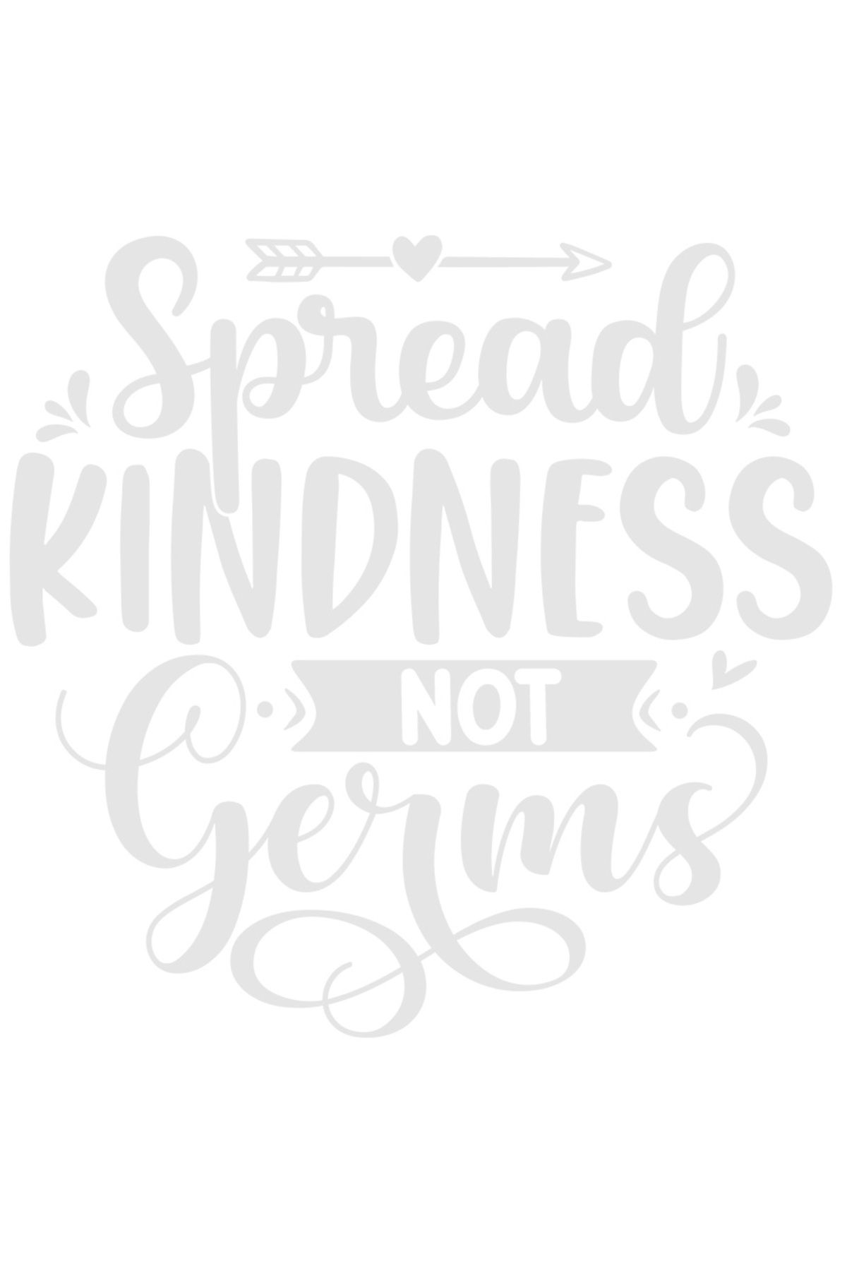 StoryGift Romania Sticker Autocolant 70cm Exterior Cu Textul In Engleza "spread Kindness, Not Germs" - Raspandes - One Size