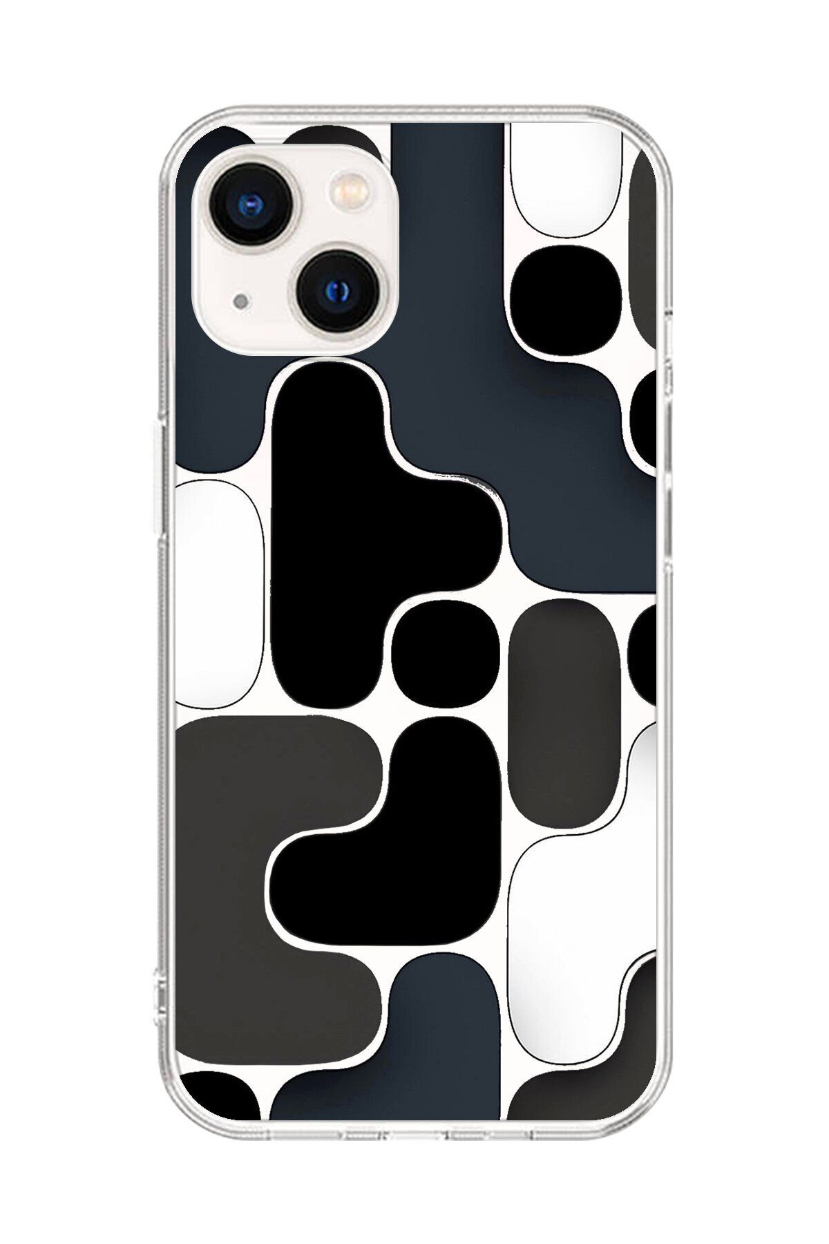 Dali Design iPhone 14 Plus Uyumlu Şeffaf Kılıf Şeffaf Wallpaper 1 Tasarımlı